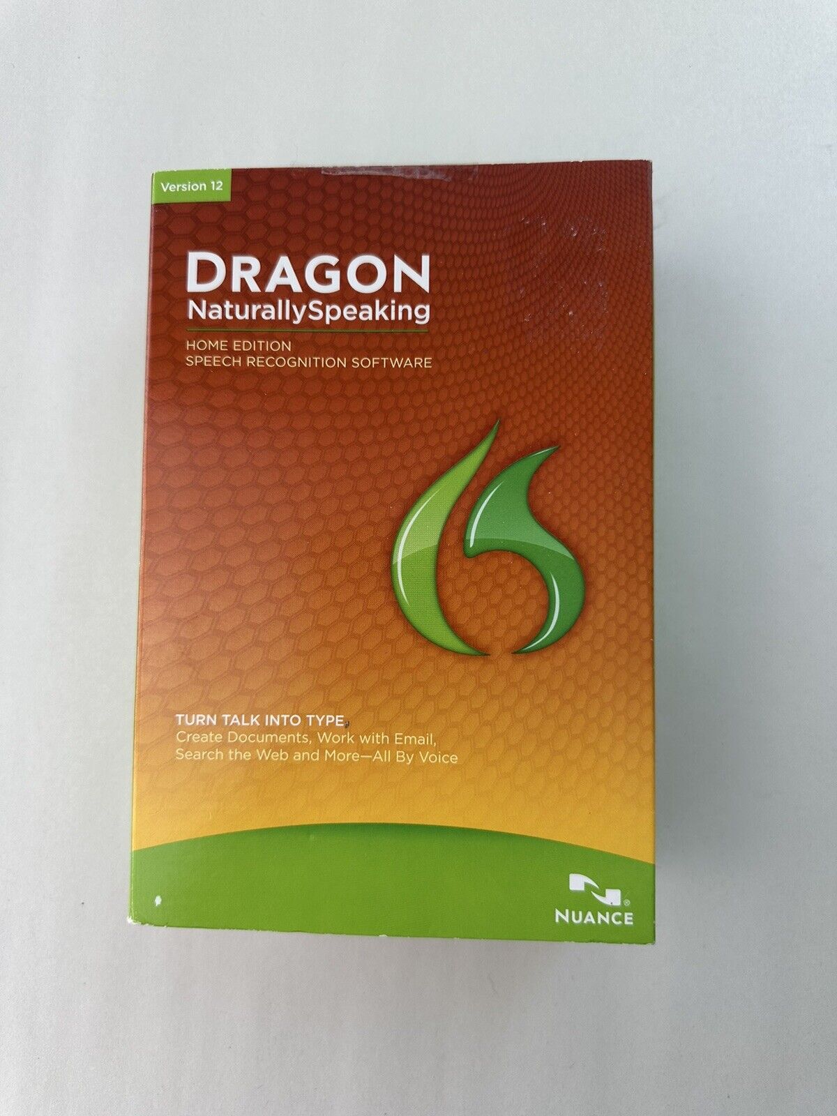 Nuance Dragon Naturally Speaking Home - Version 12 New Open Box