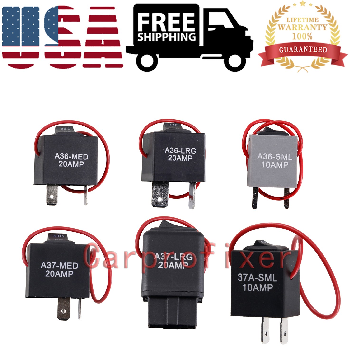 9038A 6PCS Relay Bypass Master kit w/Amp Loop 9038A For GM BMW Audi and Chrysler