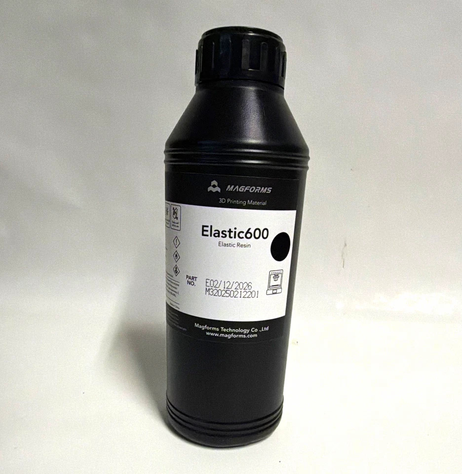 MAGFORMS Elastic600 Black Resin for LCD/DLP 3D Printers M320250212201