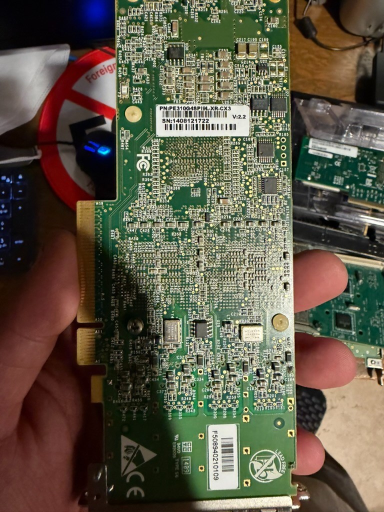 Silicom PE310G4SPI9L-XR-CX3 Quad Port 10GbE SFP+ PCIe Network Adapter