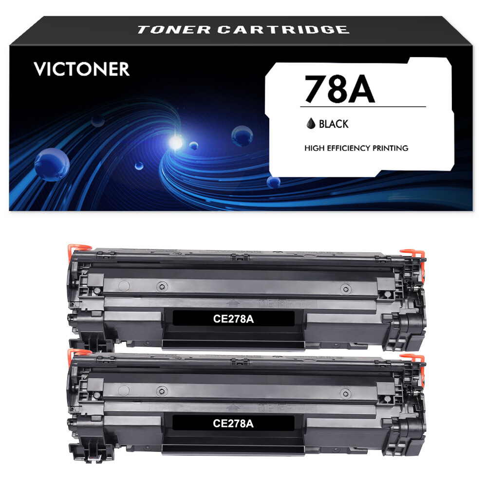 2x CE278A 78A Toner Cartridge For HP LaserJet Pro P1606dn P1600 M1536dnf MF4450