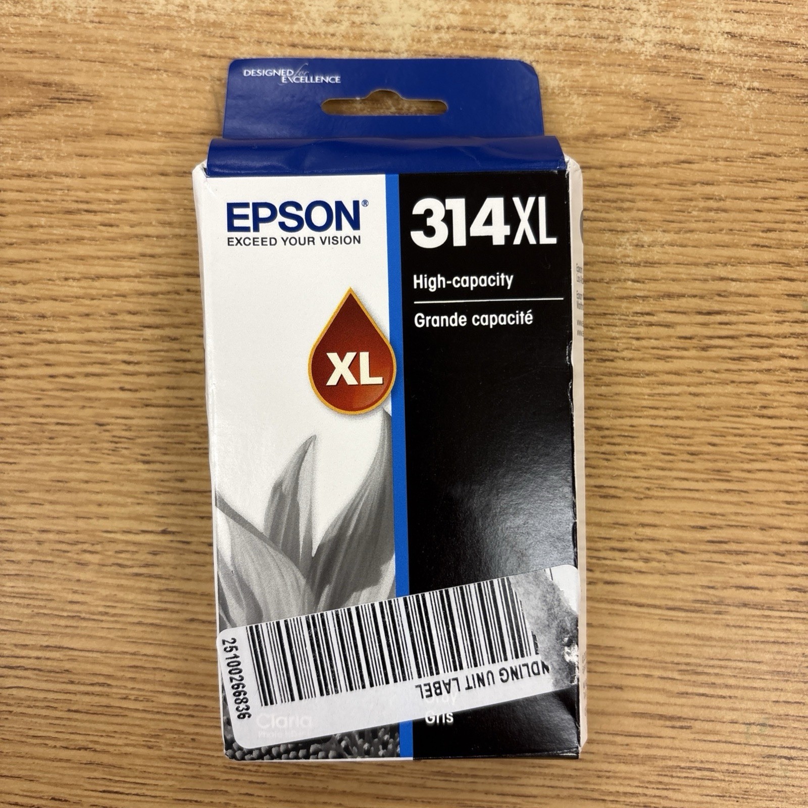 Genuine Epson 314XL Gray Ink Cartridge T314XL720-S – New in Sealed Box 11/28