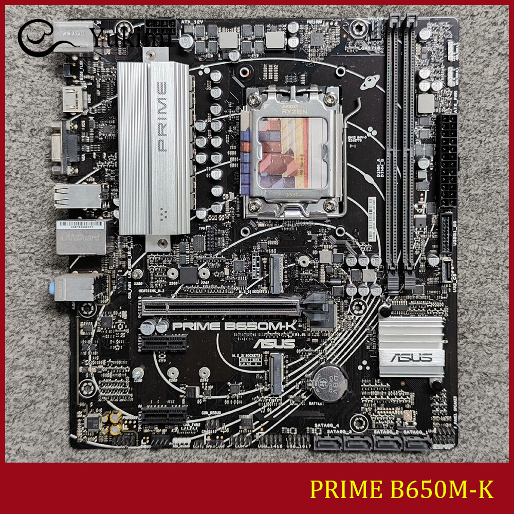 FOR ASUS PRIME B650M-K AMD AM5 DDR5*2 96GB HDMI VGA micro-ATX Motherboard Test