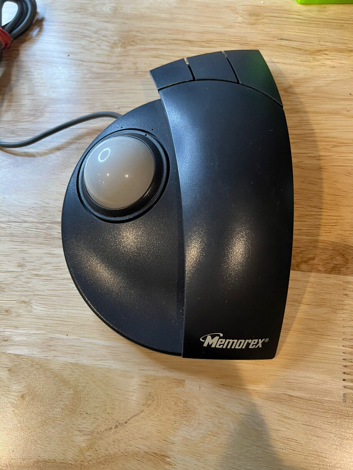 Vintage Memorex Trackball Computer Mouse Adjustable #3202-2314
