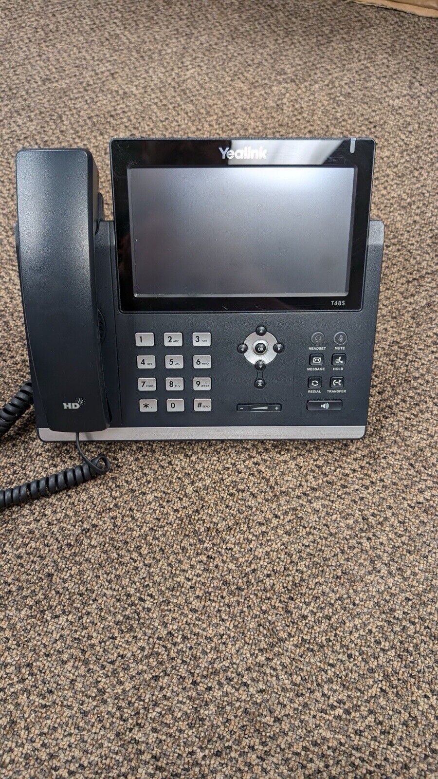Yealink SIP-T48S Ultra-Elegant 16 Lines 7-inch Touch Screen VoIP Phone W/ Wi-Fi