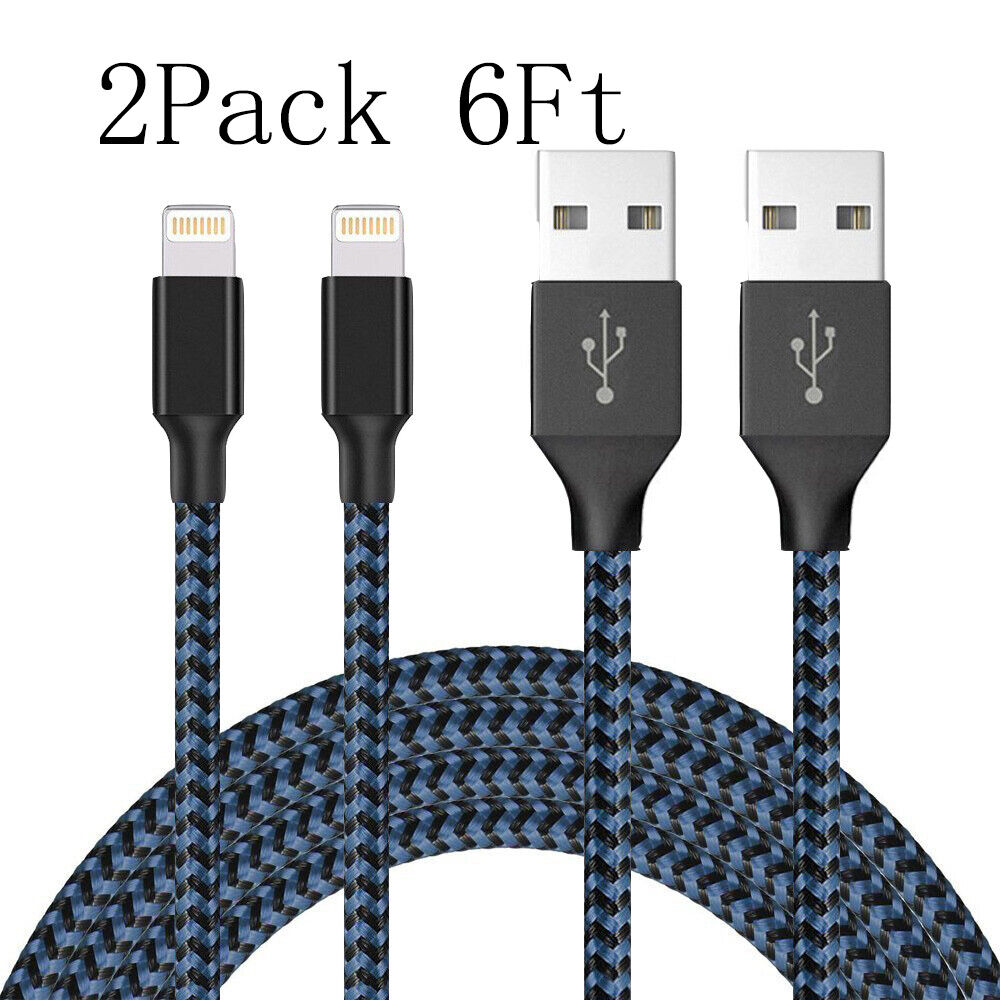 2 Pack 6Ft Fast USB Cable For Apple iPad Pro Air 2 mini 4 Charger Charging Cord 