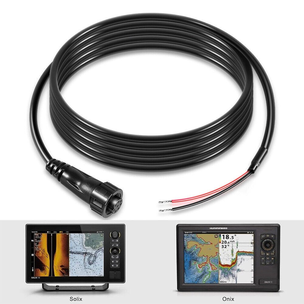 720085-1 Power Cable 6-Feet PC 12 Power Cord for Humminbird SOLIX & Onix Series