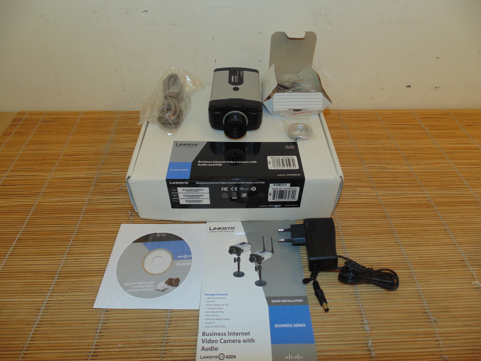 NEW Cisco PVC2300-EU Business Internet Video Camera: Audio/PoE NEW OPEN BOX