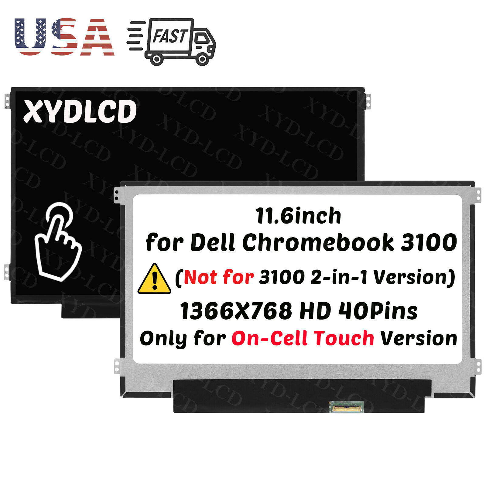 10pcs for Dell Chromebook 3100 P29T001 LCD Touch Screen Display HD 5T1KK 05T1KK