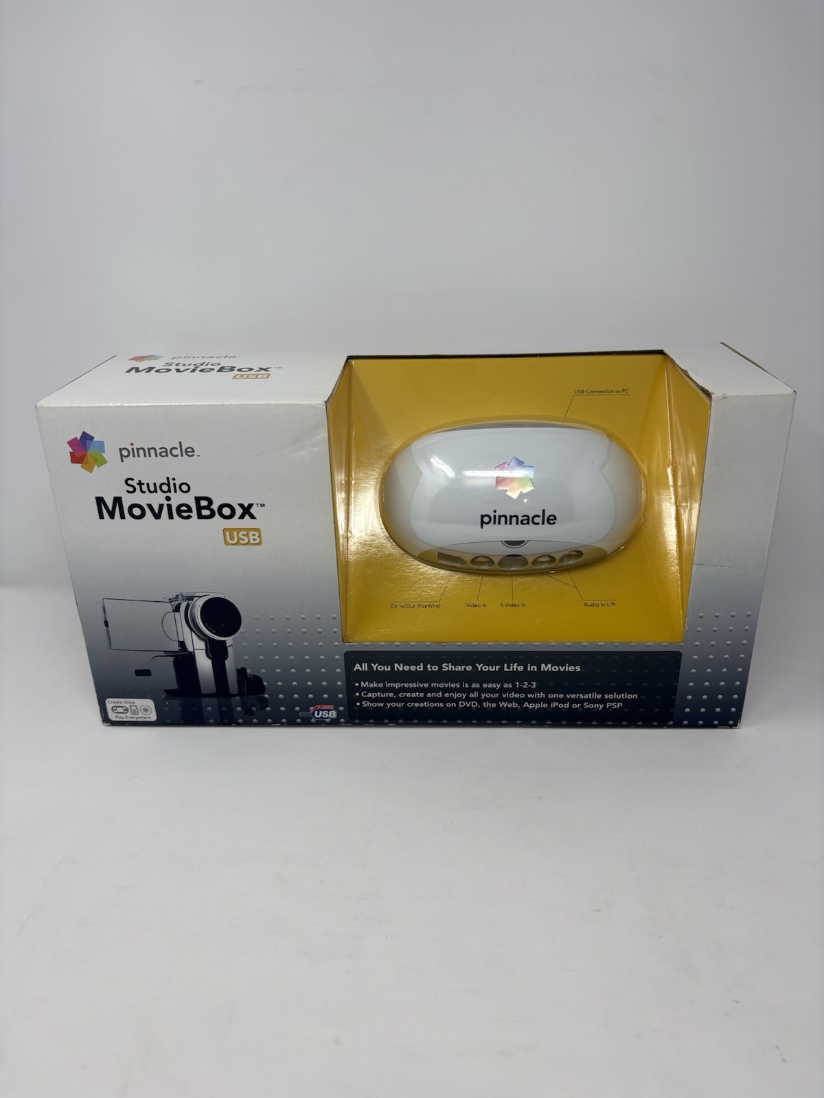 Vintage Pinnacle Studio MovieBox USB Video Capture Editing System New Sealed