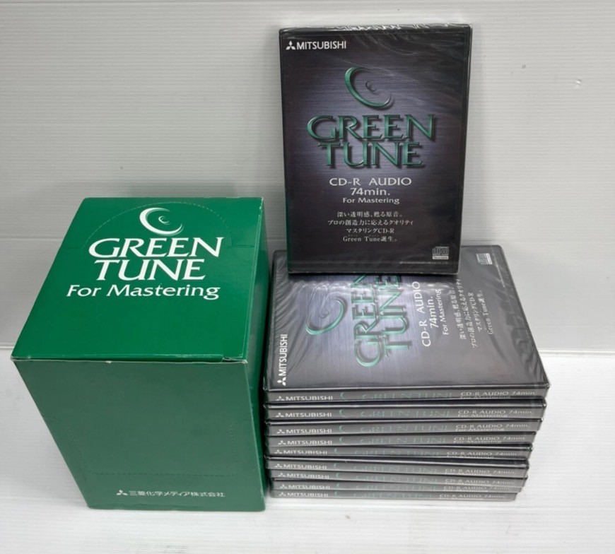 Mitsubishi Green Tune CD-R Audio 74 min For Mastering MUR74GT1 Japan 60 packs