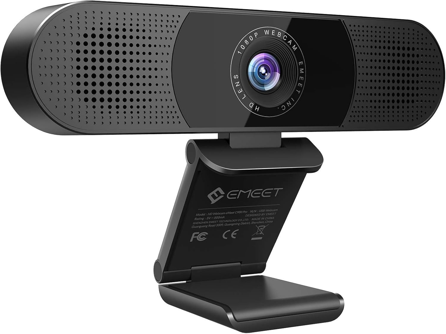 EMeet C980 Pro HD Webcam w/ 4 mics & 2 speakers