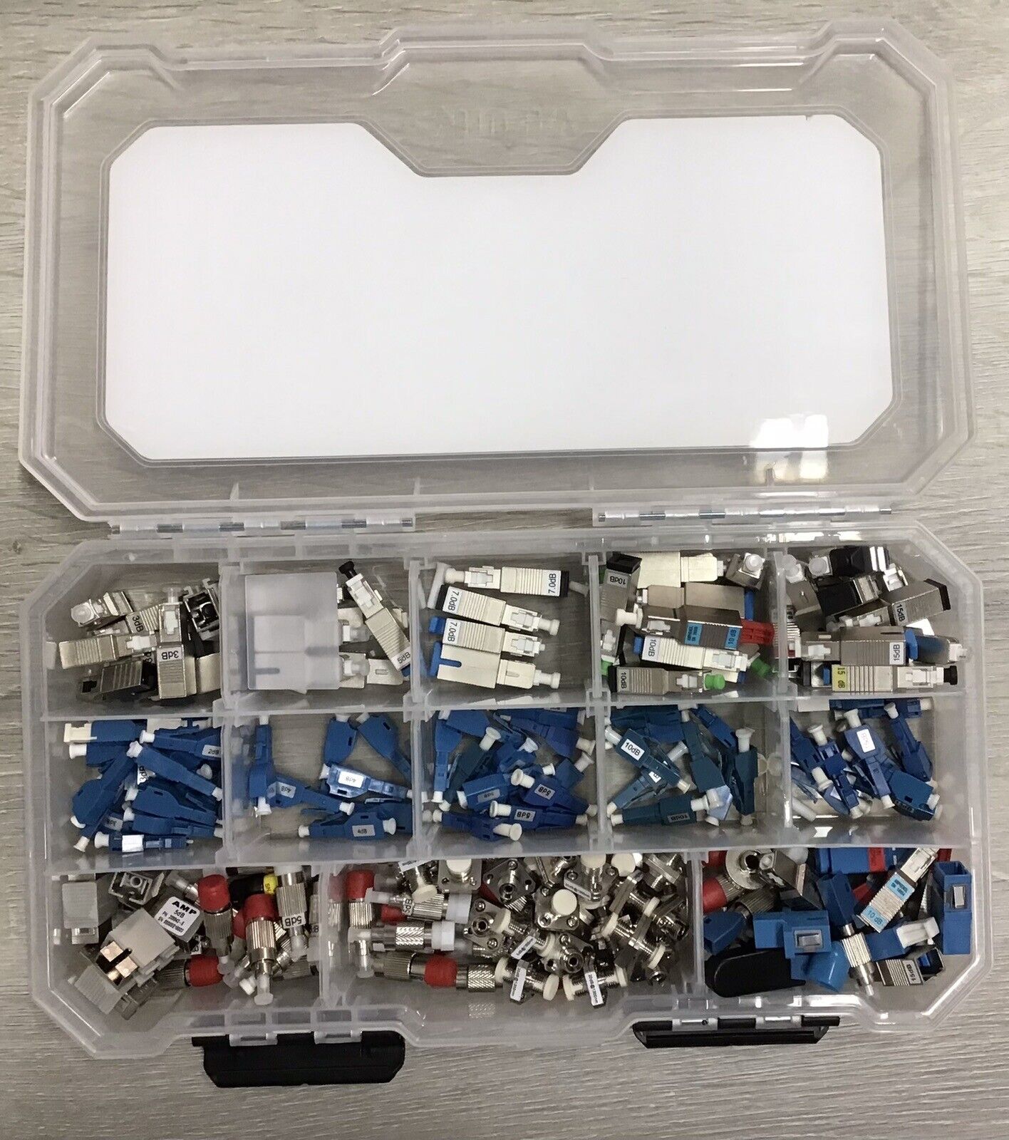 (LOT OF OVER 100) Optical Fiber Connectors & Adopters - NEW