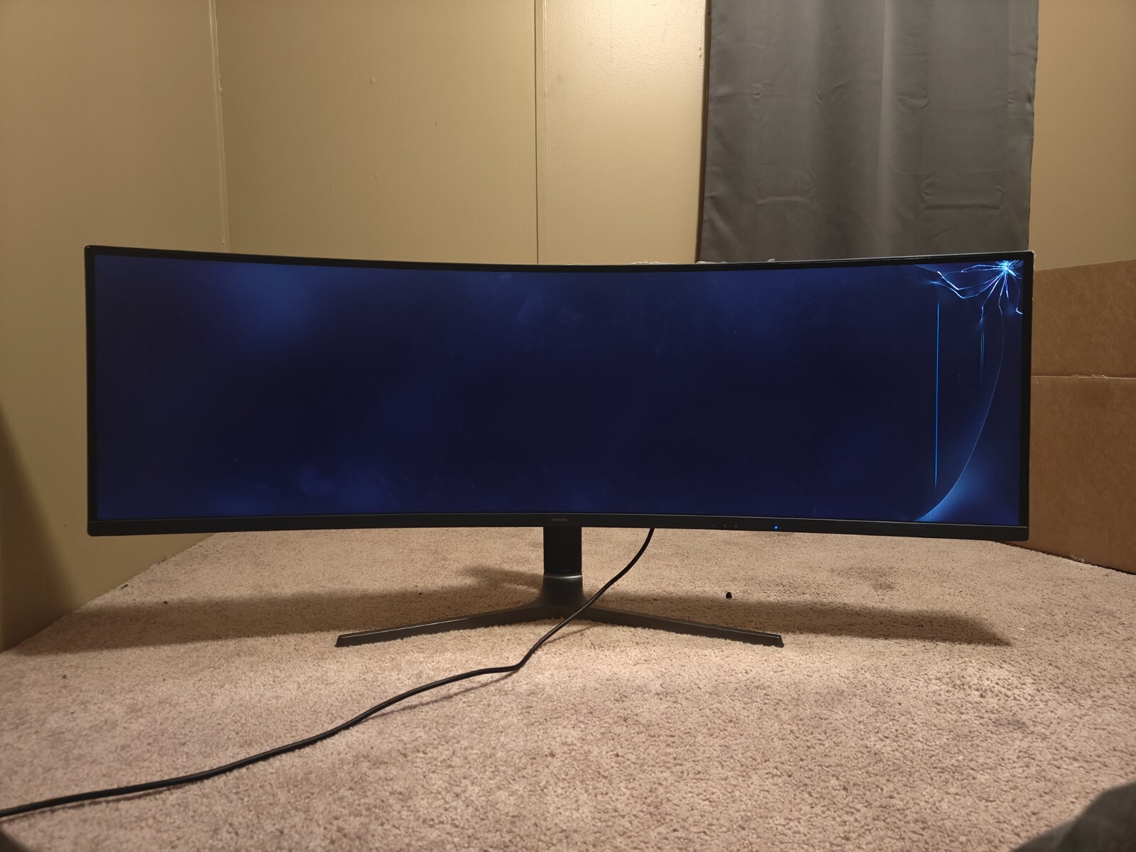*FOR PARTS* Samsung C49RG90SSN 49 inch Widescreen QLED Monitor - LC49RG90SSNXZA