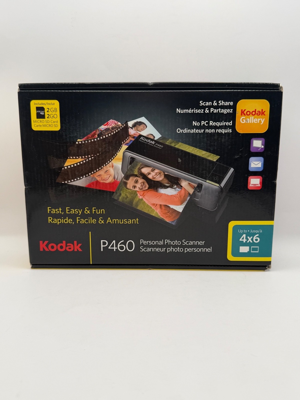 Kodak P460 Personal Photo Scanner with 2GB Micro SD Card and 4x6 Print Scanning