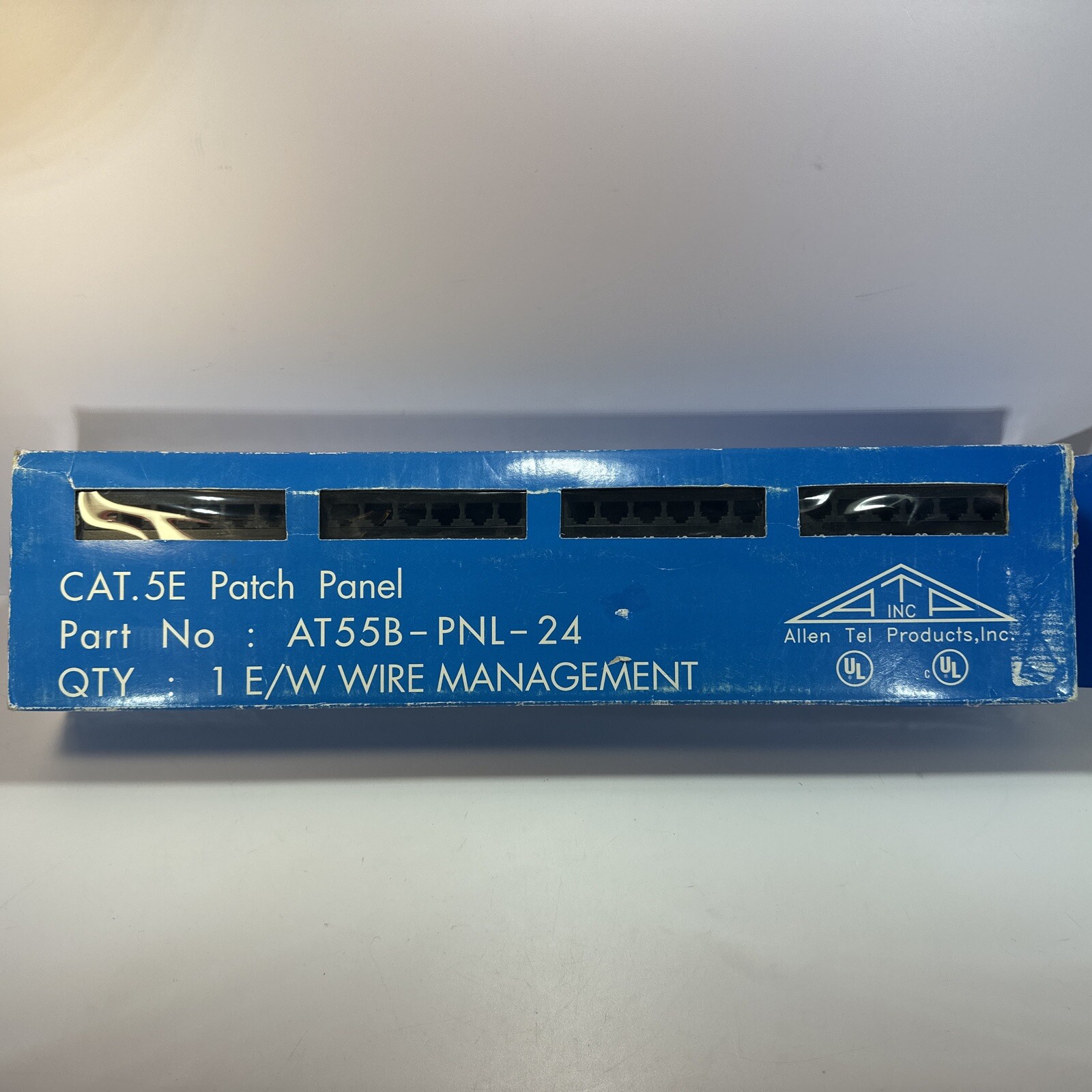 Allen Tel CAT.5E 24 Port Patch Panel (AT55B-PNL-24) - New