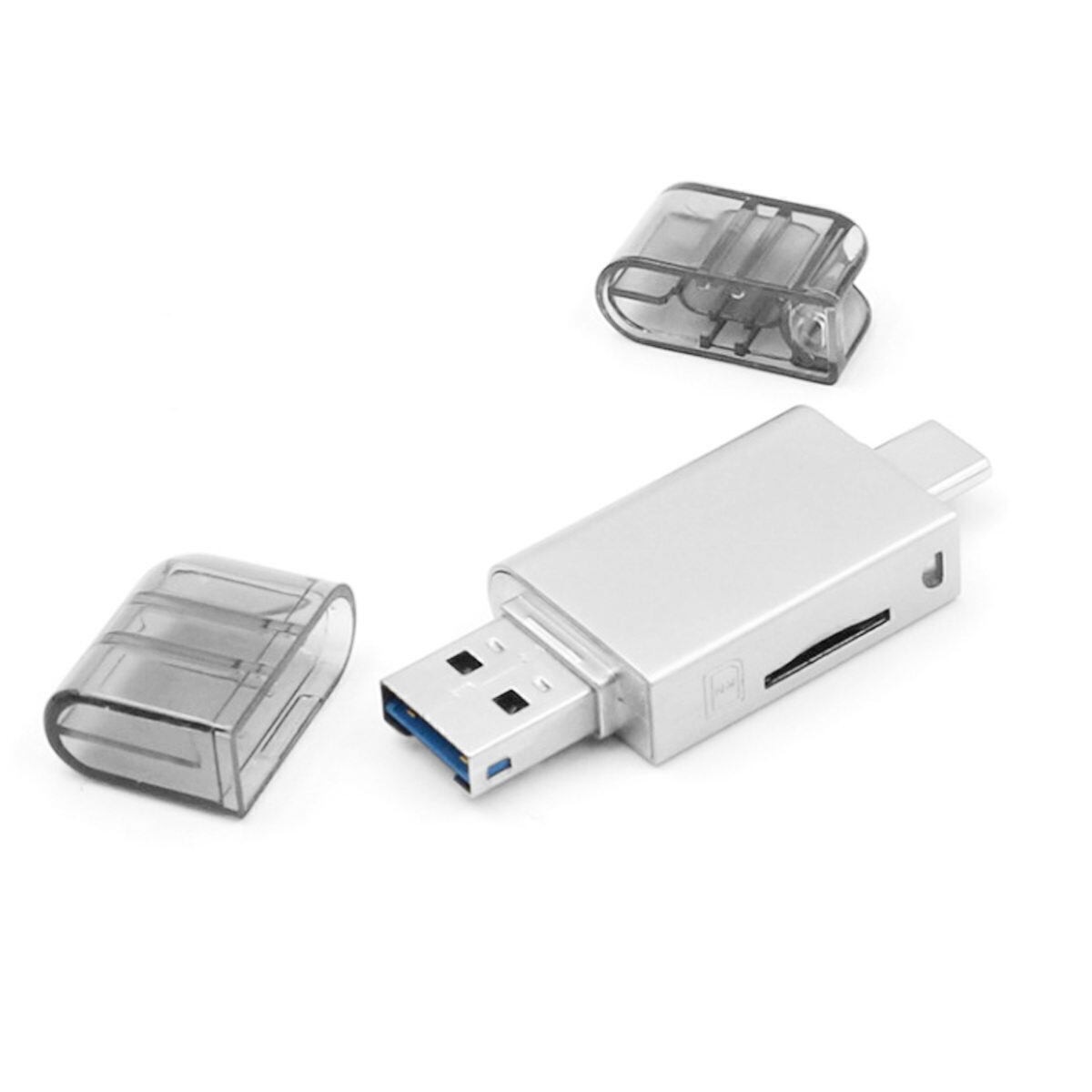 Chenyang  USB-C Type C Micro SD Card Reader TF T-Flash Memory Card USB Adapter