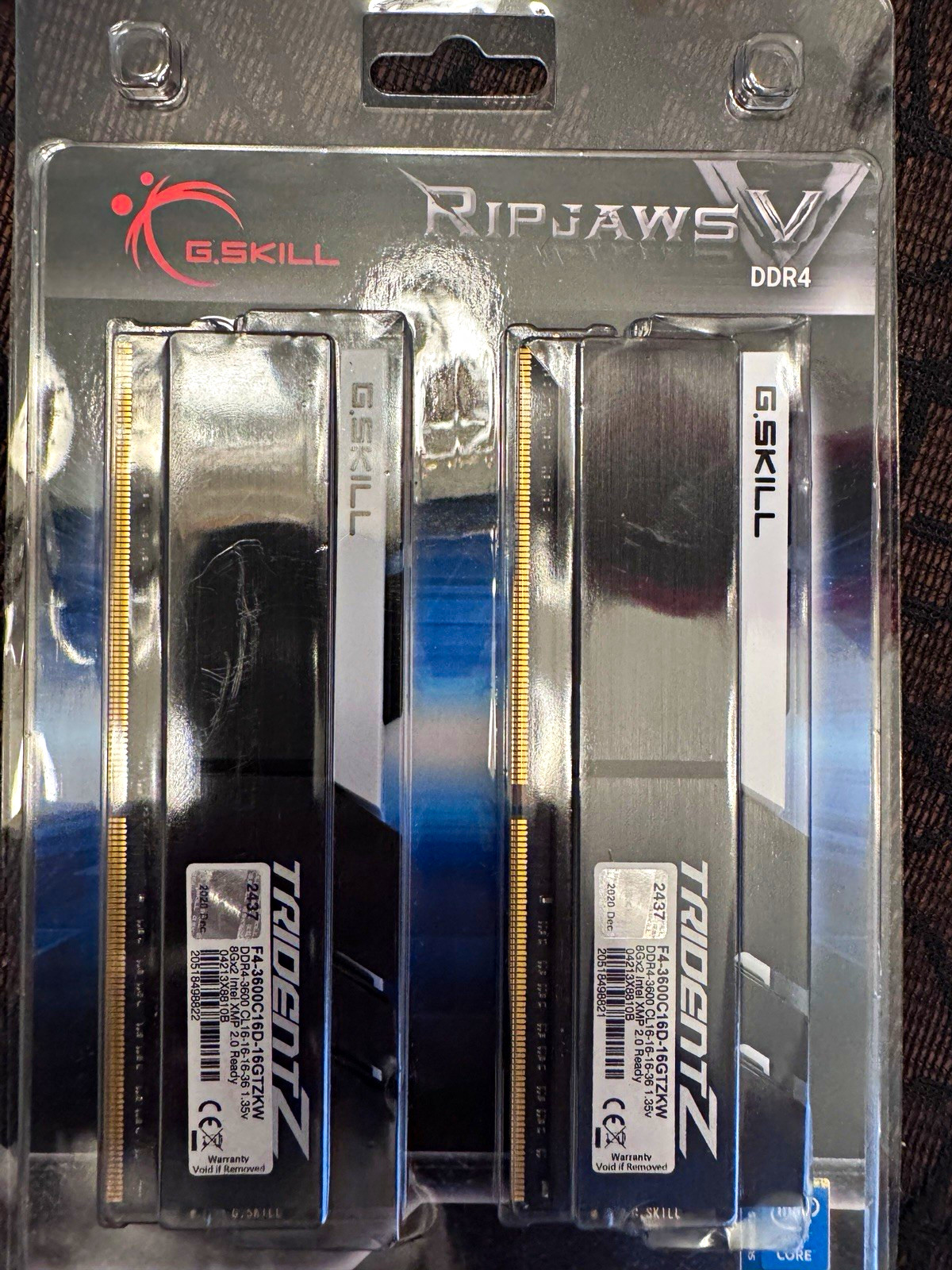 G.SKILL Ripjaws V 16GB (2x8GB) DDR4-3600 CL16 288-Pin DIMM XMP 2.0