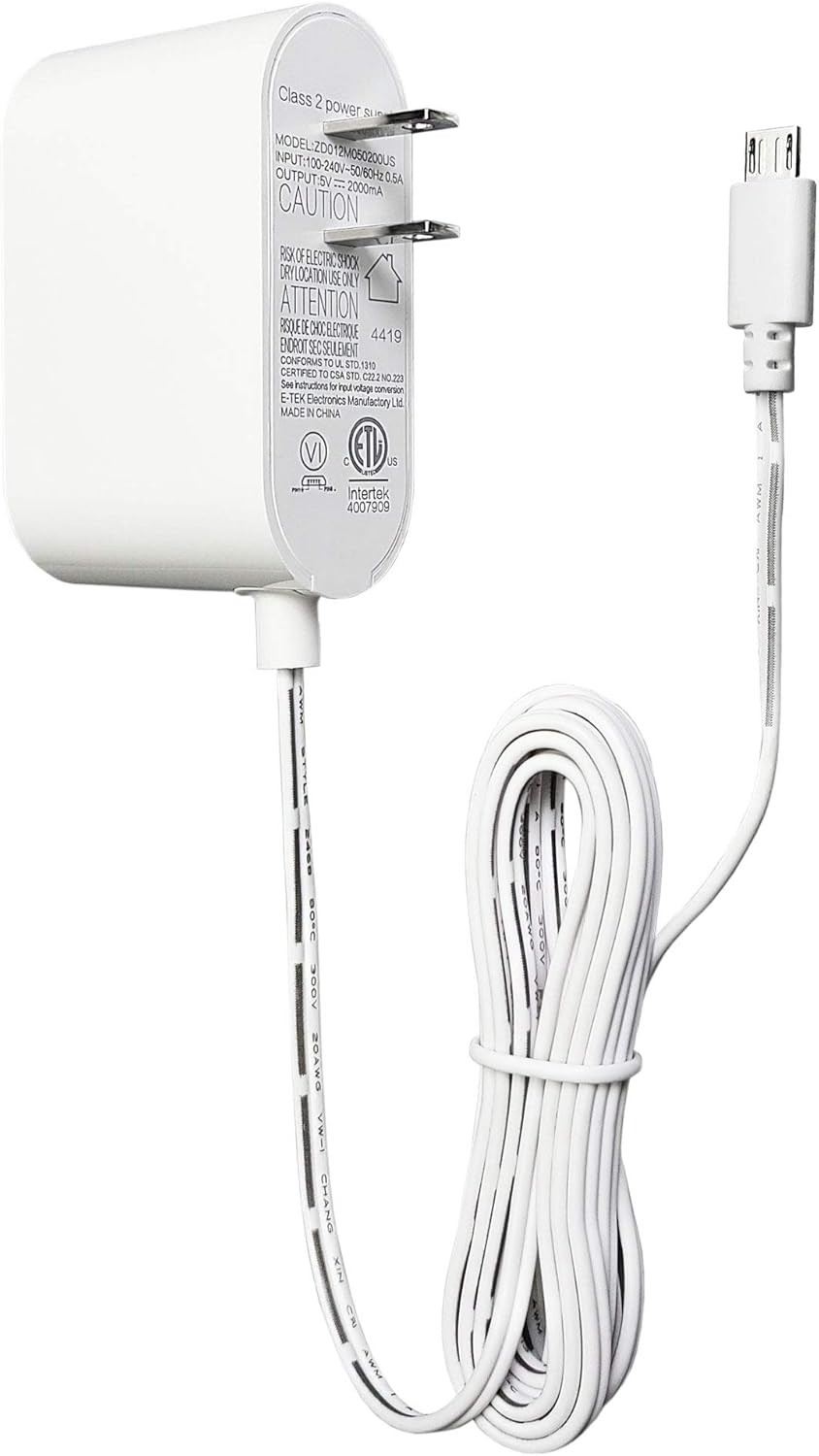 6ft Charging Cord for Eufy Baby Monitor (Camera & Screen) and VAVA Baby Monitor
