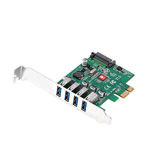 Siig 239552 Cc Ju-p40a11-s1 Dp Superspeed Usb3.0 4-port Pcie Host Card Brown Box