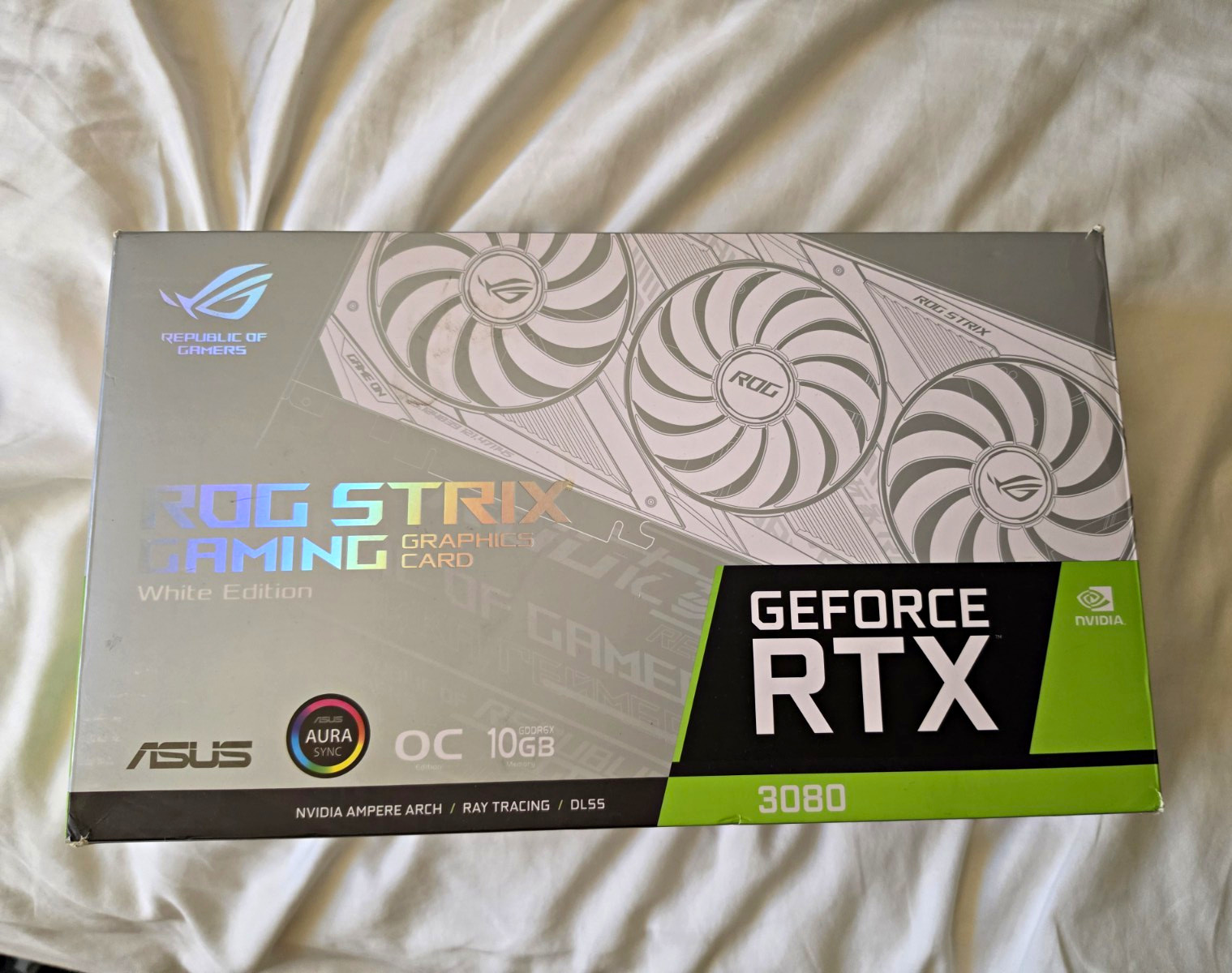 ASUS ROG STRIX NVIDIA GeForce RTX™ 3080 White OC Edition Gaming Graphics Card 