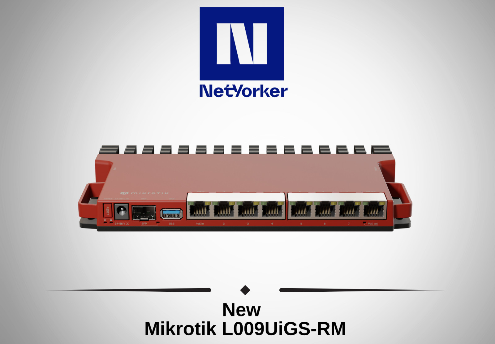 Mikrotik L009UIGS-RM 8 Port 2.5G SFP Router -Fast Shipipng