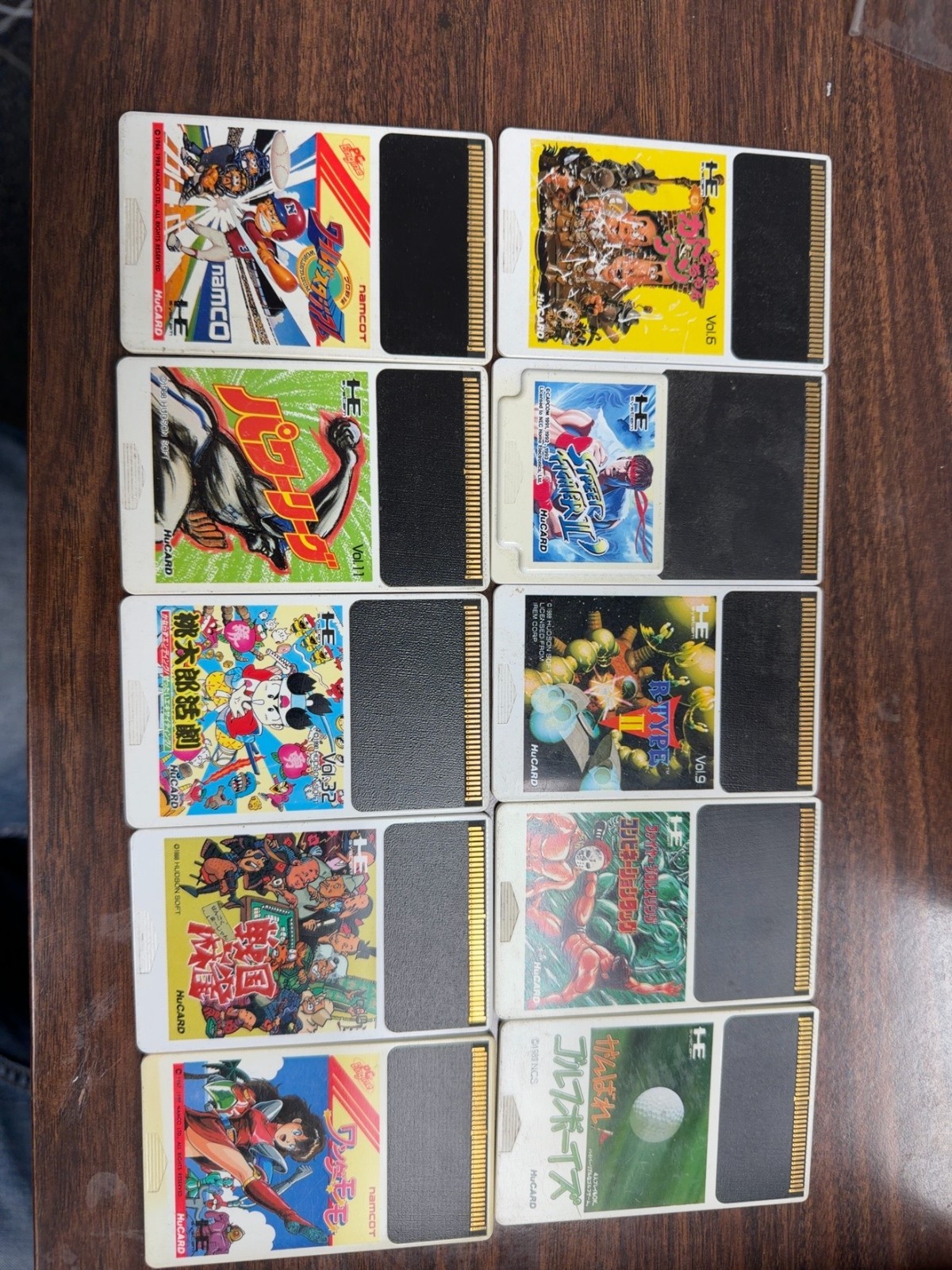 PC Engine HuCARD Game Lot 23+ Cards Street Fighter II R-Type Dragon Spirit  Cate