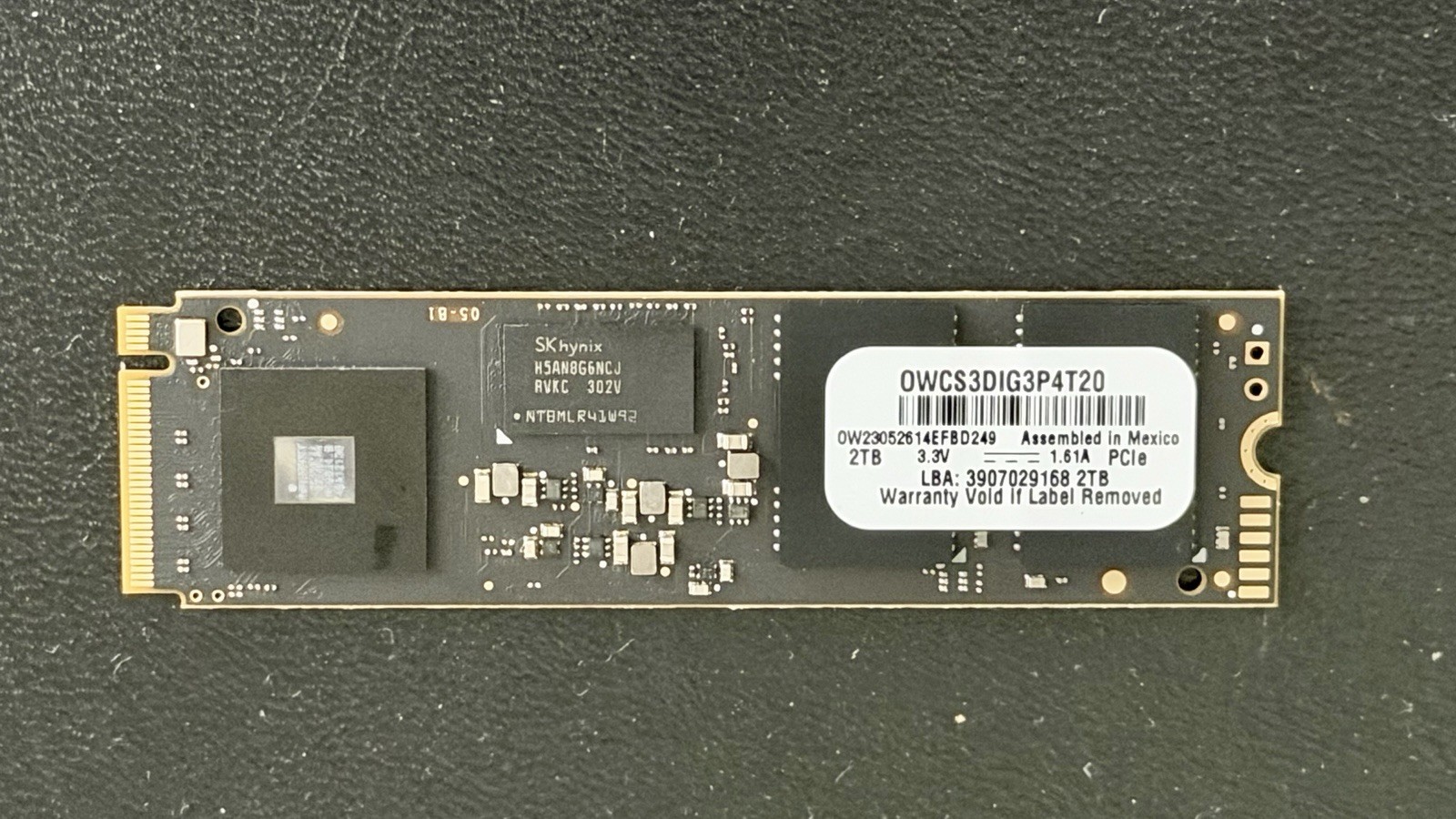 OWC Aura Pro IV 2TB NVMe SSD  MacBook Pro,Air/iMac/Mac Mini OWCS3DAPT4MB20