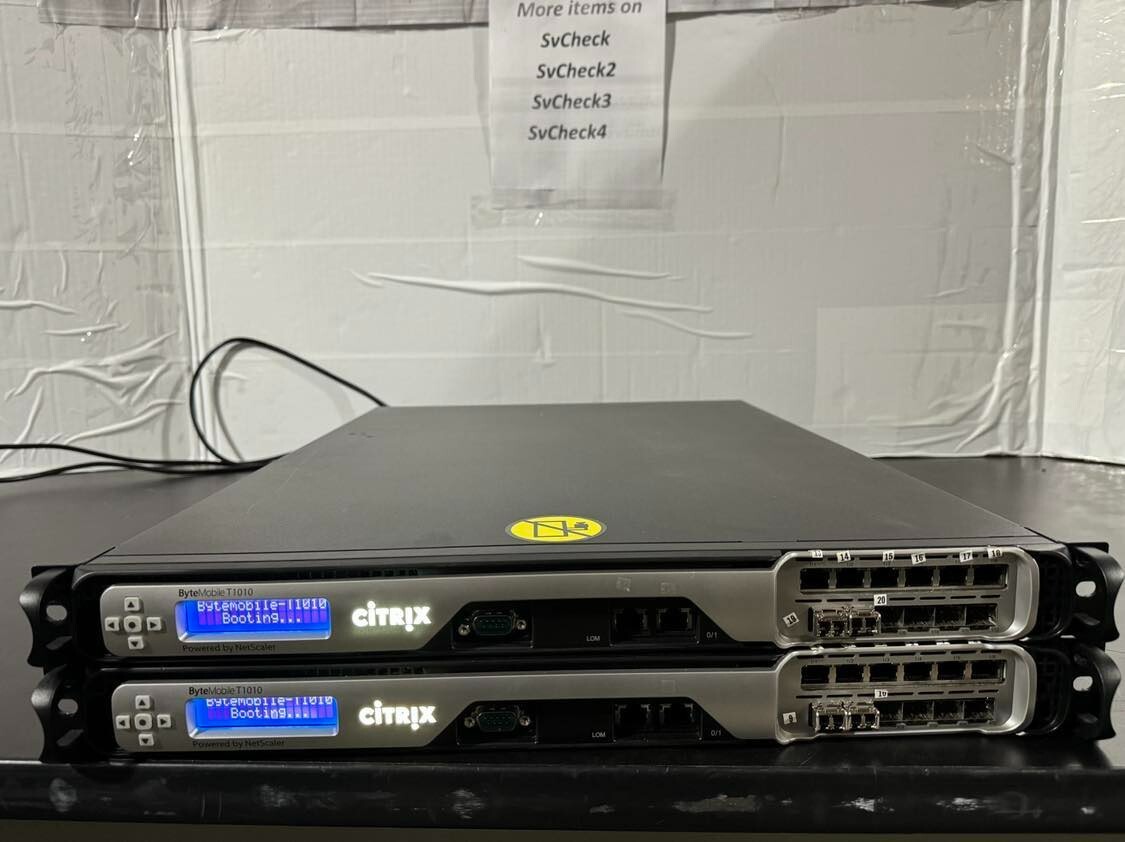 Citrix ByteMobile NetScaler T1010 MPX Load balancer firewall w 240GB SSD