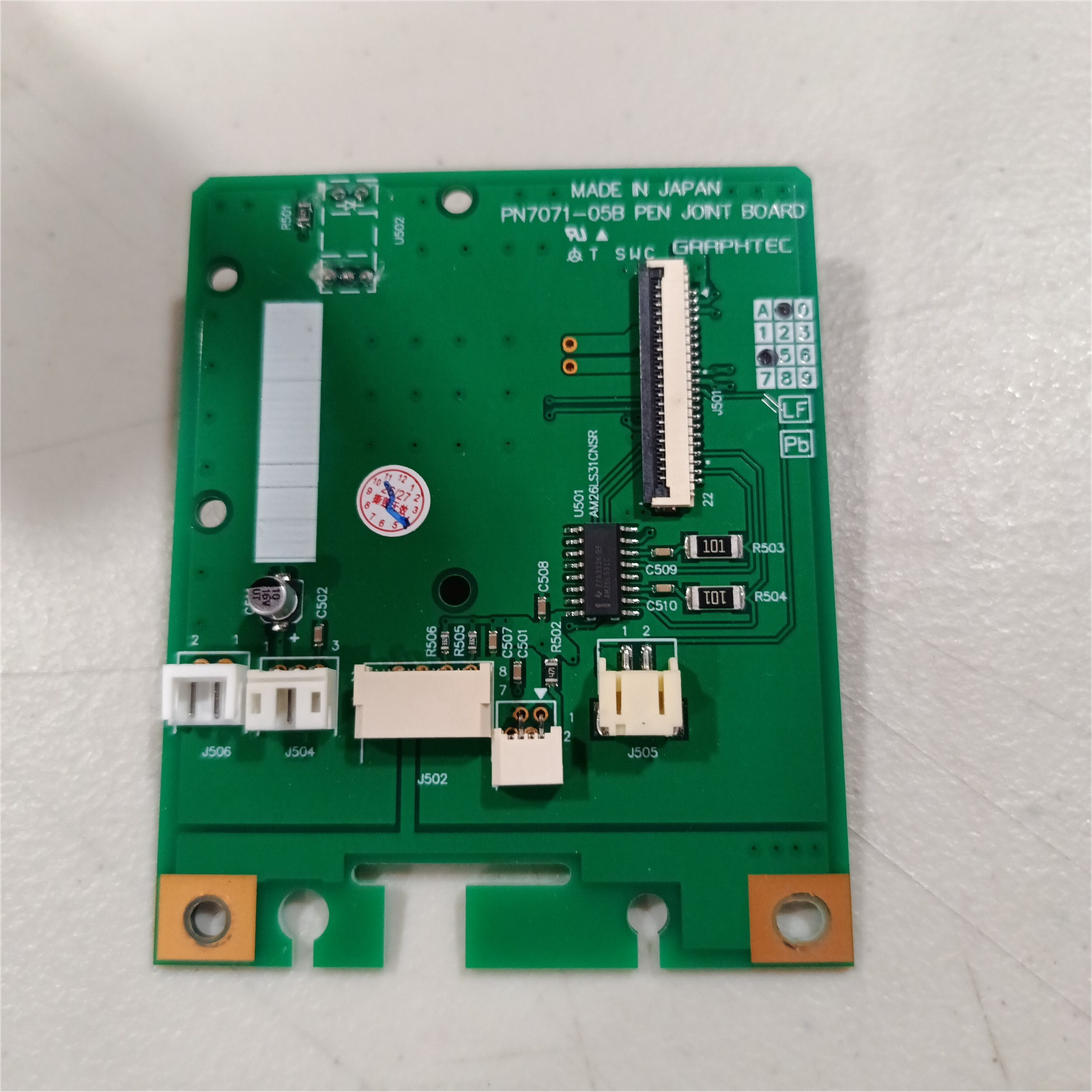 Original Graphtec FC8000 FC8600 Carriage Board / Pen Relay Board / Joint Board
