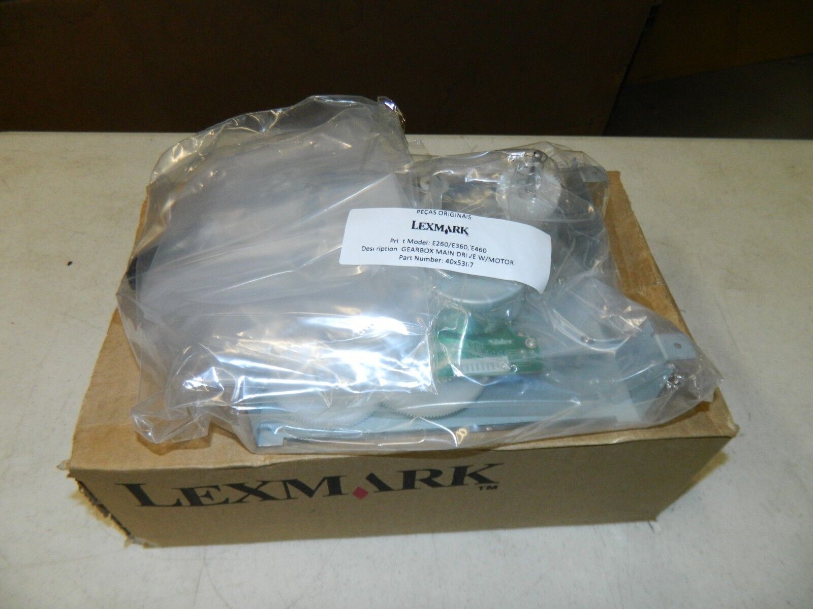 New Genuine Lexmark 40X5367 Gear Box Main Drive w/ Motor E260 E360 E460 Printer