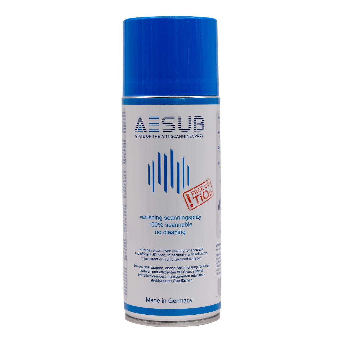 AESUB Blue Spray for Einstar 3D Scanner, Suitable for Reflective, Transparent Su