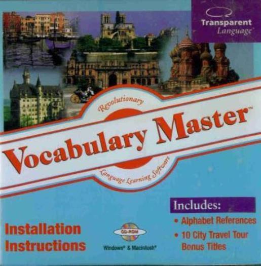 Vocabulary Master PC MAC CD learn spanish Polish Arabic Russian Latin German etc
