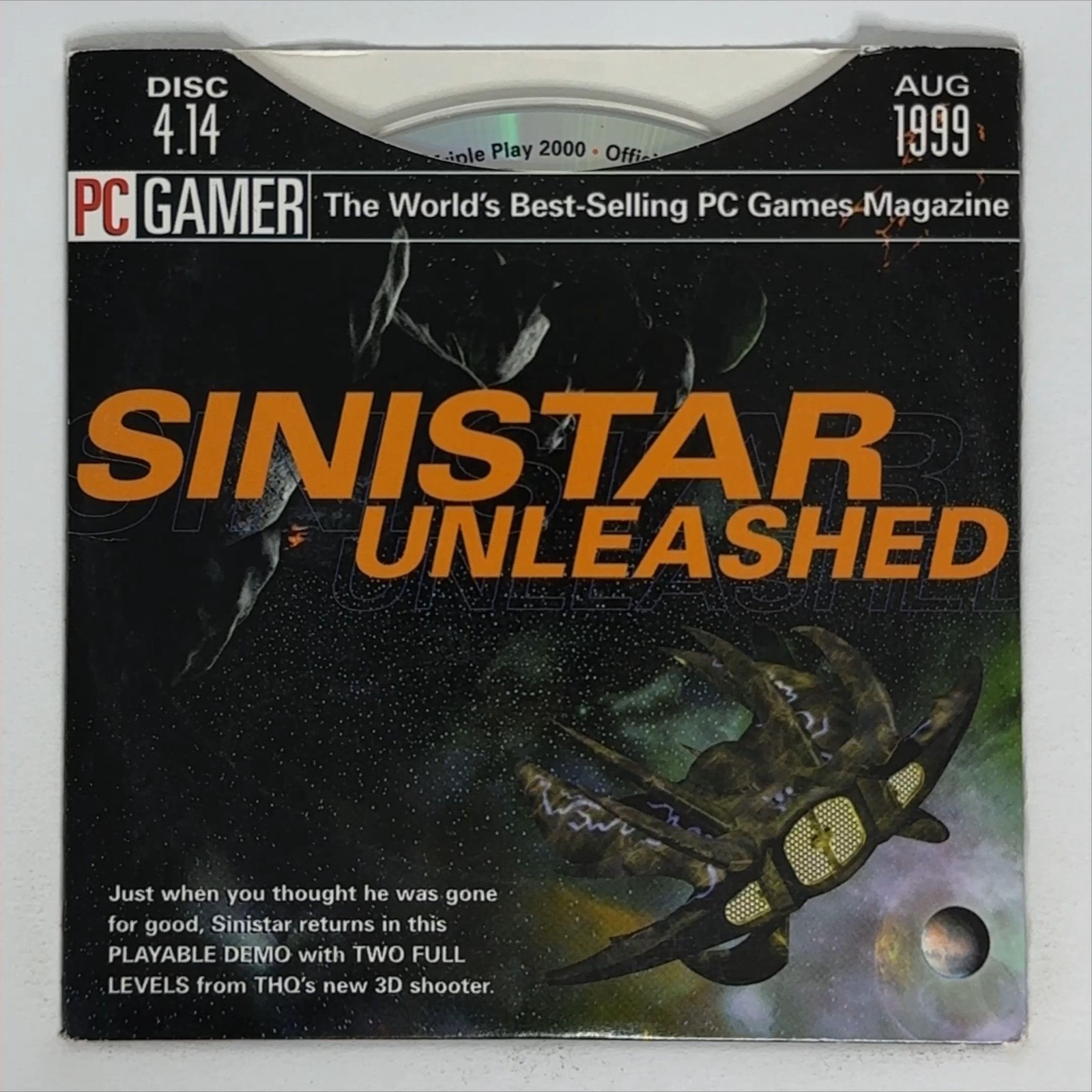 PC Gamer Demo Disc 4.14 August 1999 CD-ROM Vintage PC Gaming Software