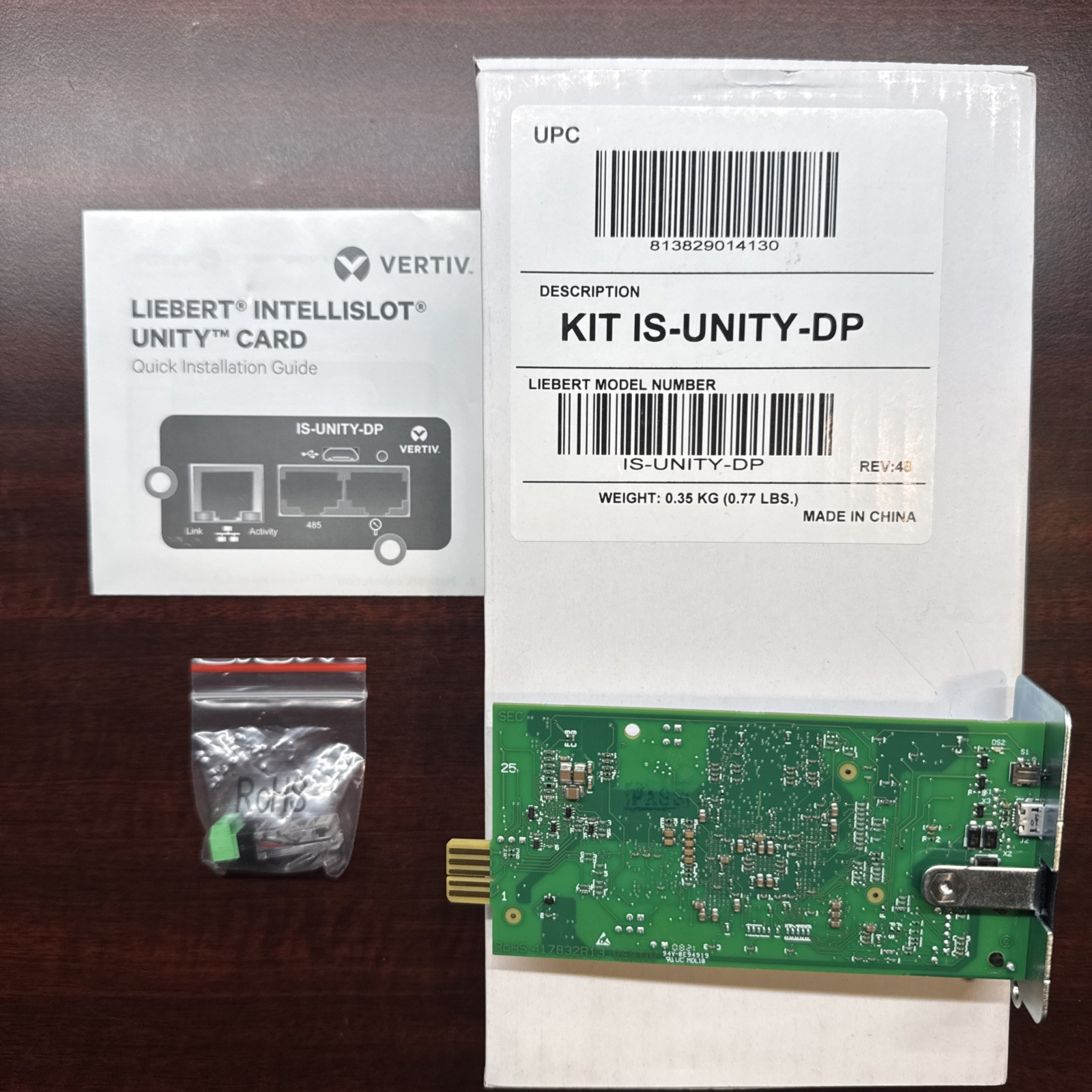 Vertiv Liebert IS-UNITY-DP IntelliSlot Dual Protocol Network Card NEW Open Box