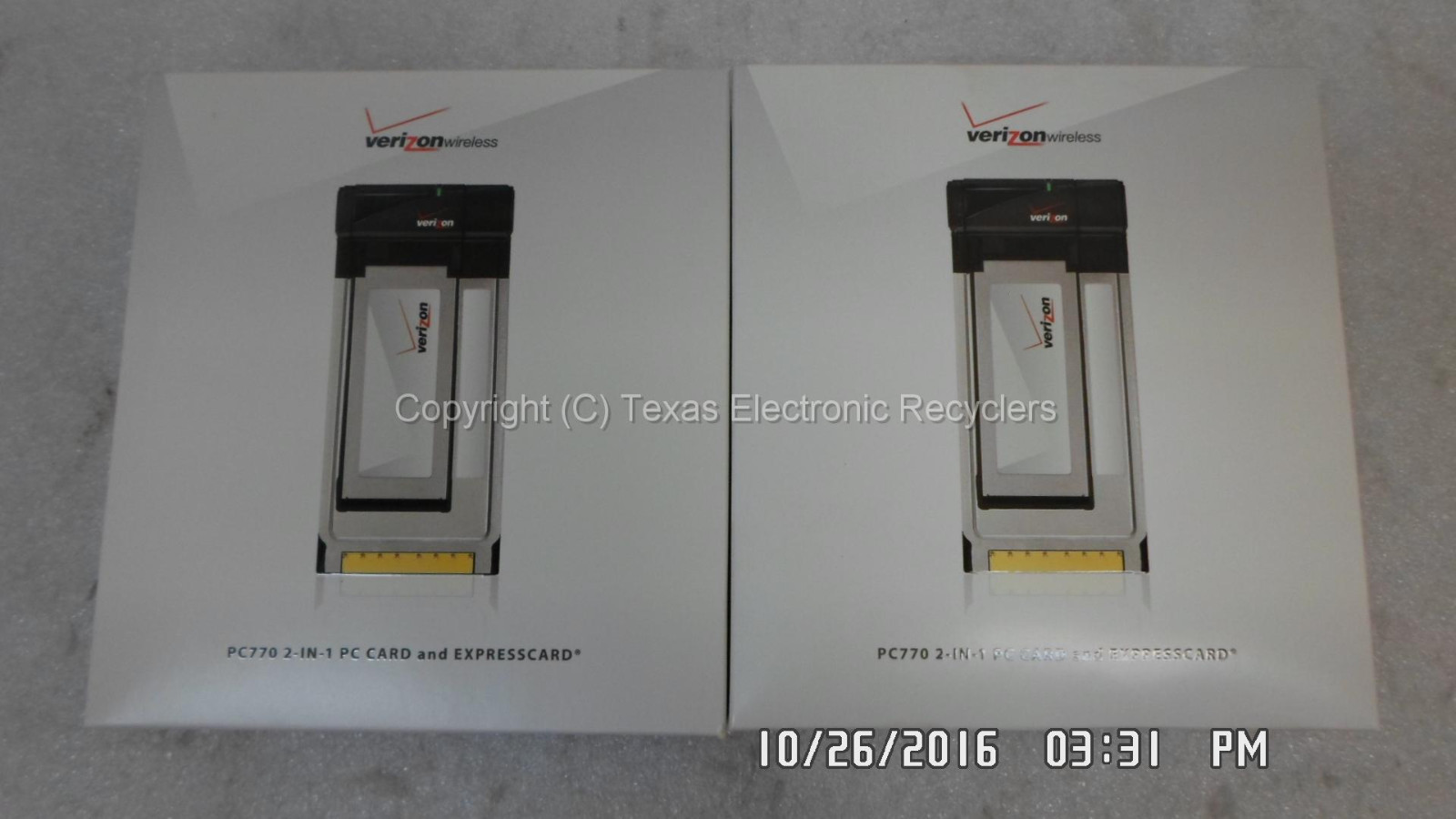 Qty 2- NEW Verizon Novatel PC770 2-IN-1 3G PC & Express Card