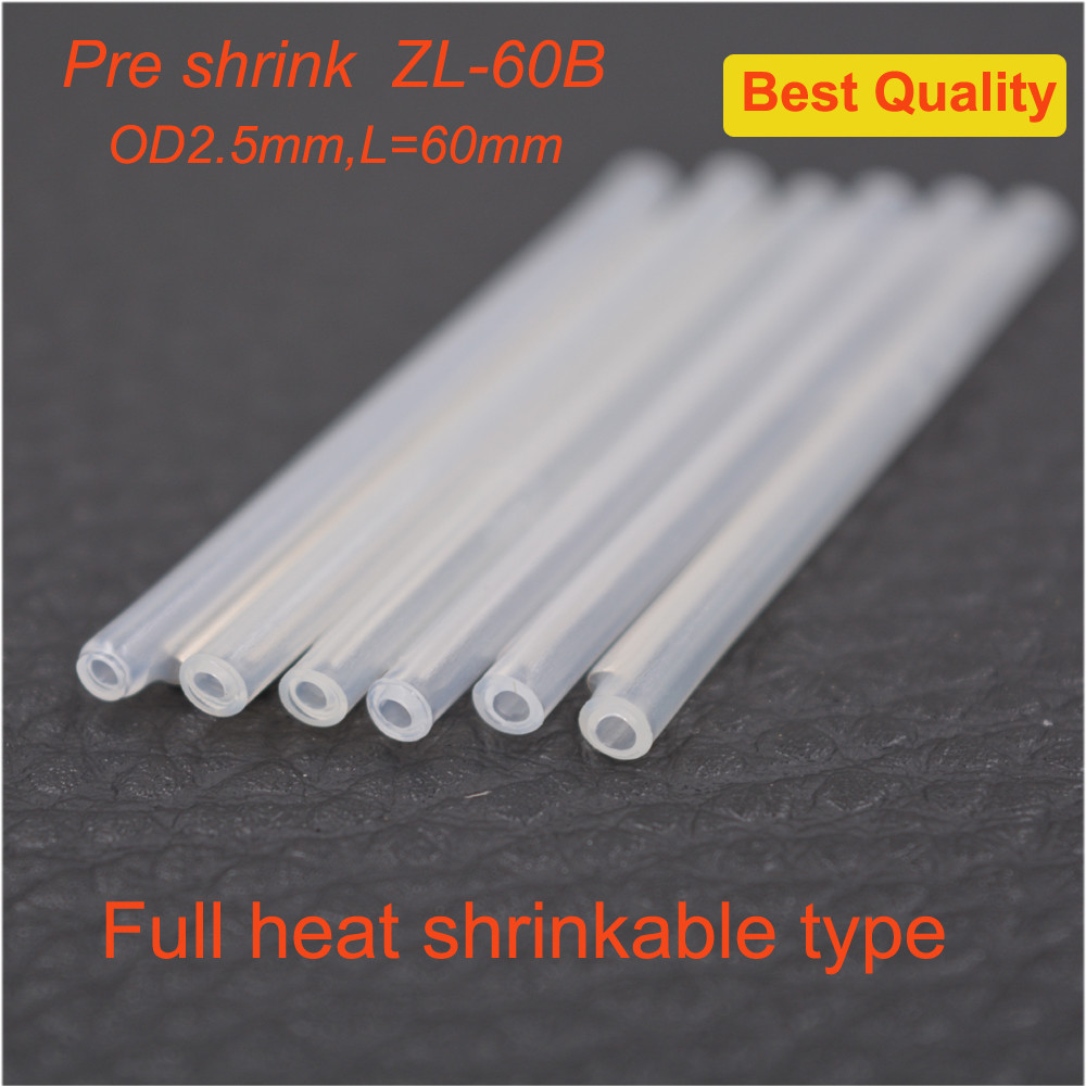 1000pcs φ2.5mm Pre-Shrunk Fiber Optic Fusion Splice Protector Sleeve 60mm
