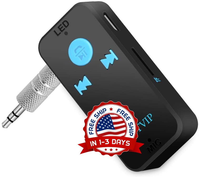 Adaptador De Auto Para Receptor Bluetooth Auxiliar Portátil Para Música Mp3 NUEV