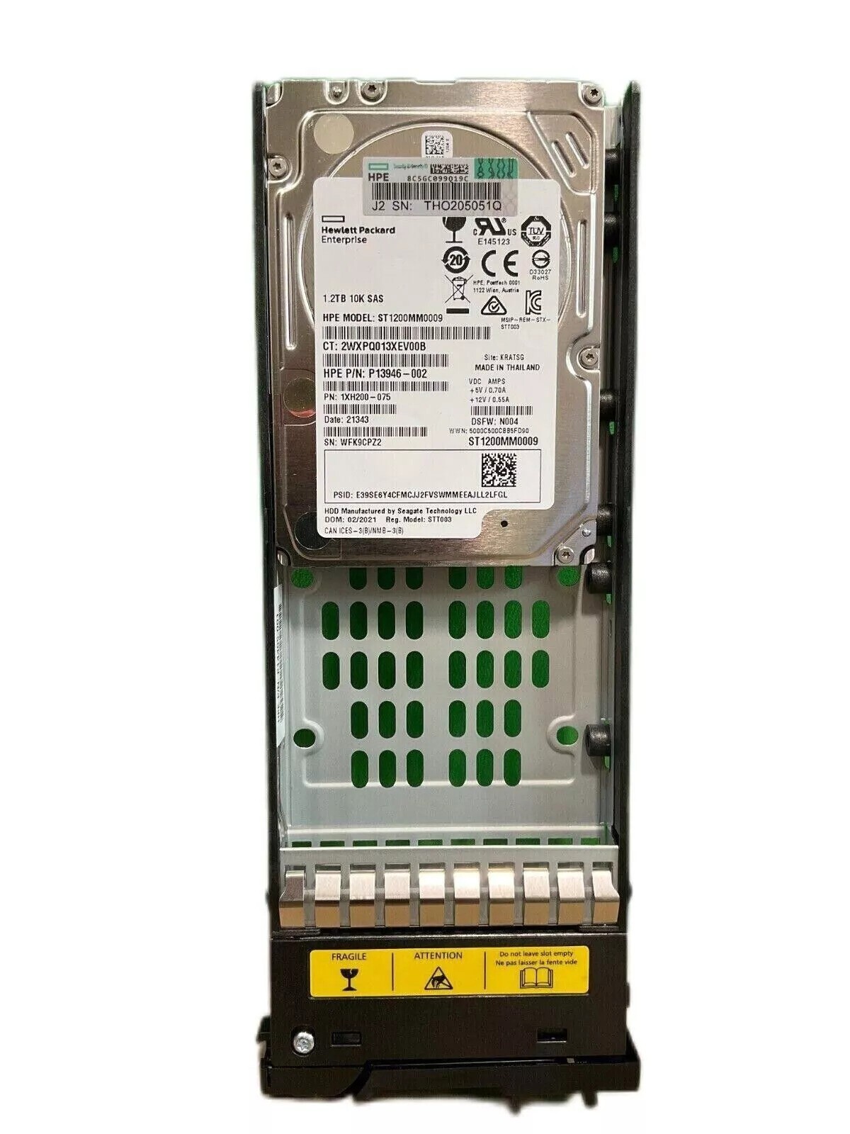 HPE P13245-001 MSA R0Q55A 1.2TB 2.5" 10K RPM SAS 12Gb Enterprise Hard Drives HDD