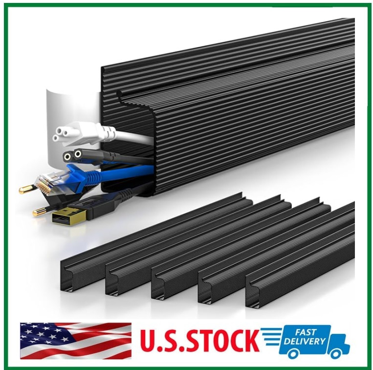 6X15.7in Cable Management,Self-Adhesive Cable Organizer,No Screw for Home,Office