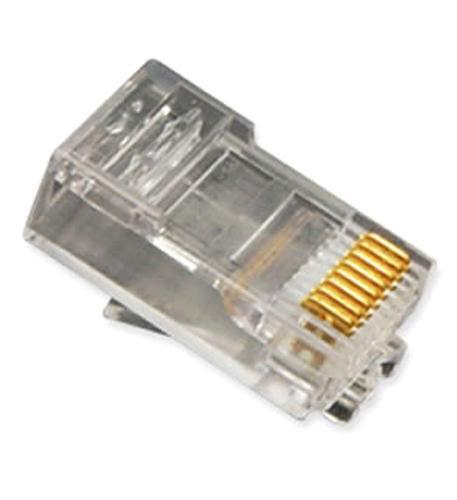 Icc ICMP8P8SRD Plug, 8p8c, Oval Entry, Solid, 100pk