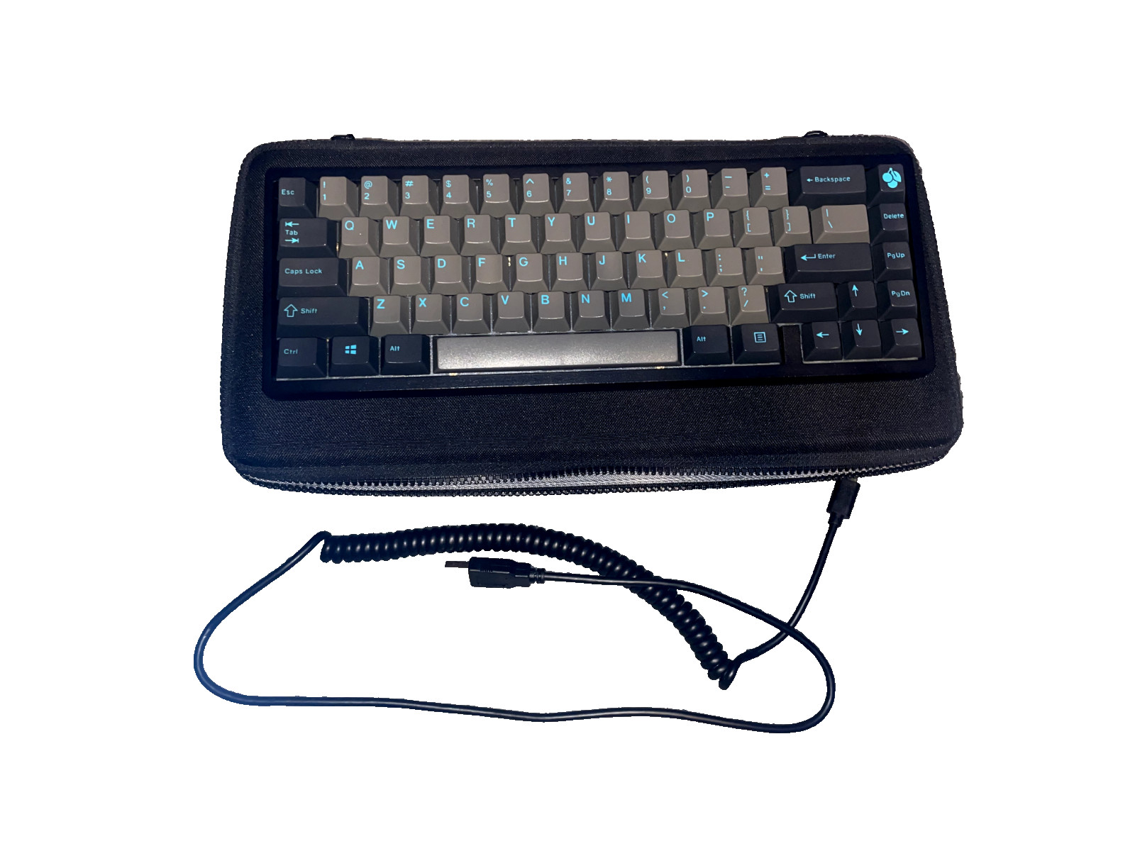 Custom Built KBDLite67 Black Custom Keyboard Modded w/ Alpaca V2s & PBT Keys