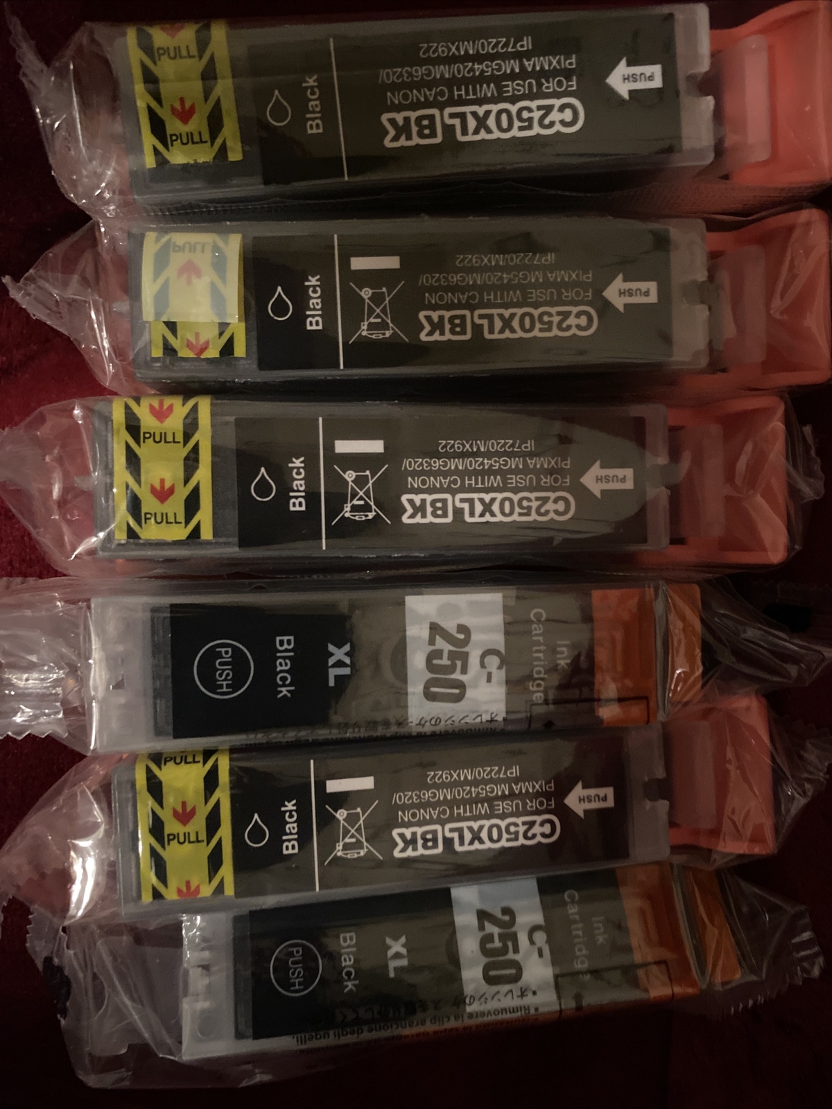 Remanufactured Ink Cartridges - Epson C250XL BK (6 Total)