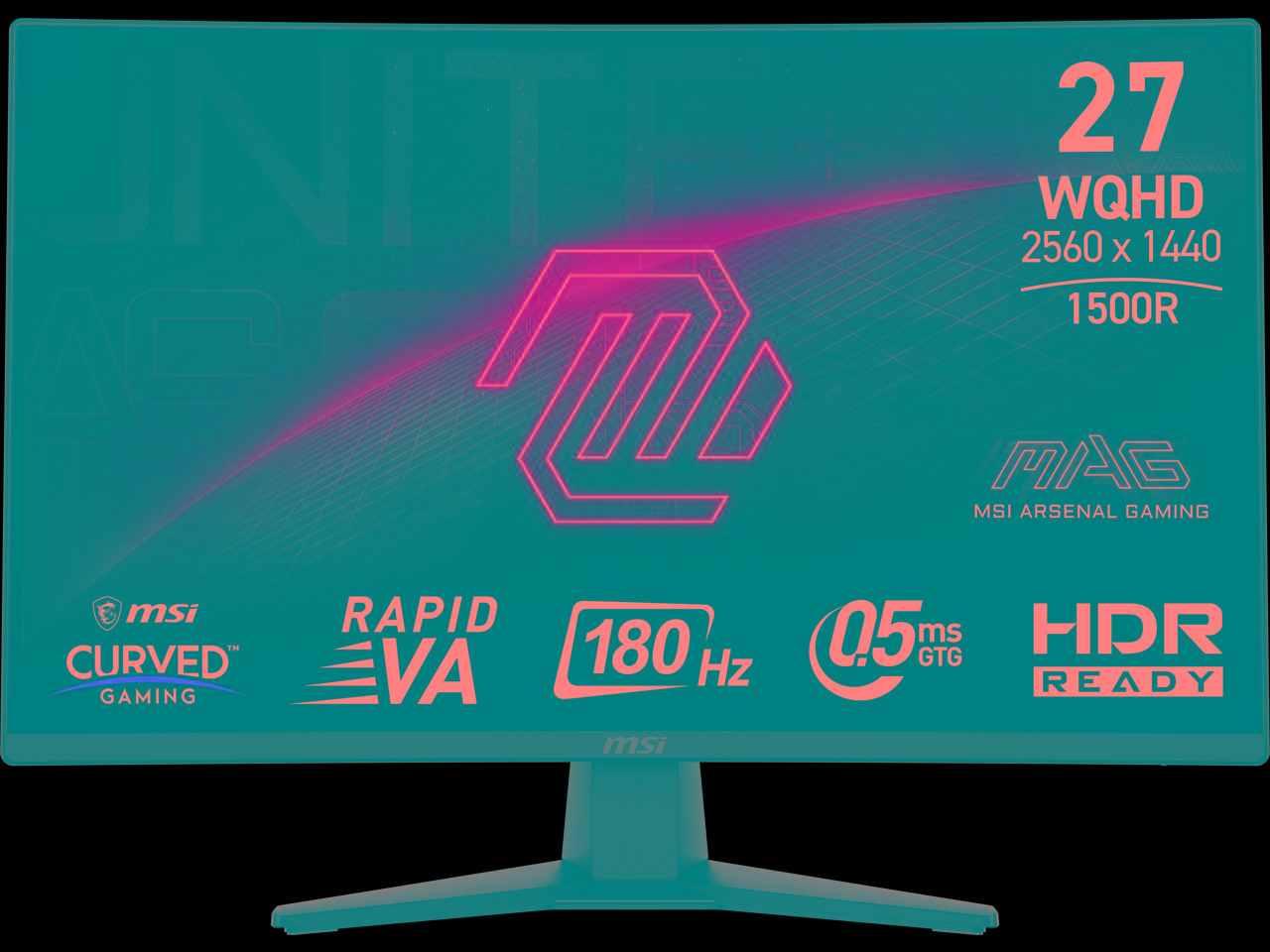MSI MAG274CQF 27in Curved 2K Gaming Monitor 180Hz