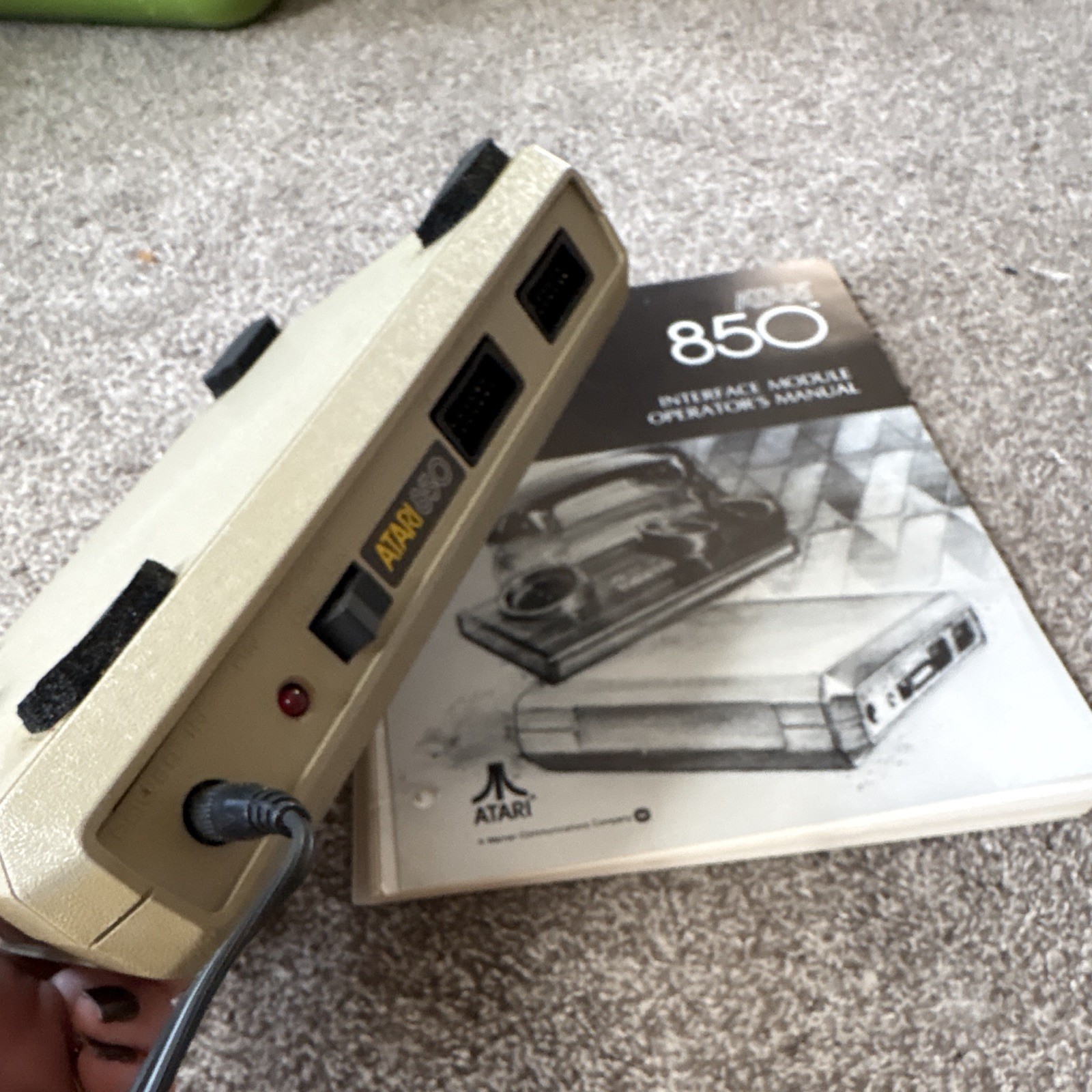 Atari 850 Interface Module for Atari 8-Bit Computers w/ Operator's Manual parts