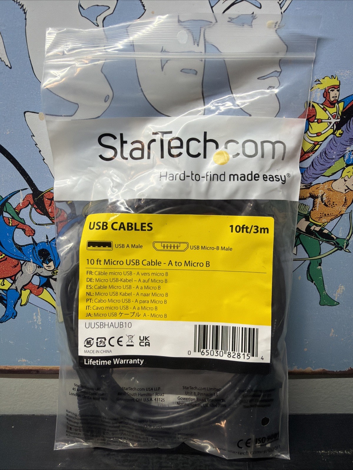 StarTech UUSBHAUB10 10 ft Micro USB Charge Sync Cable A to Micro B Android