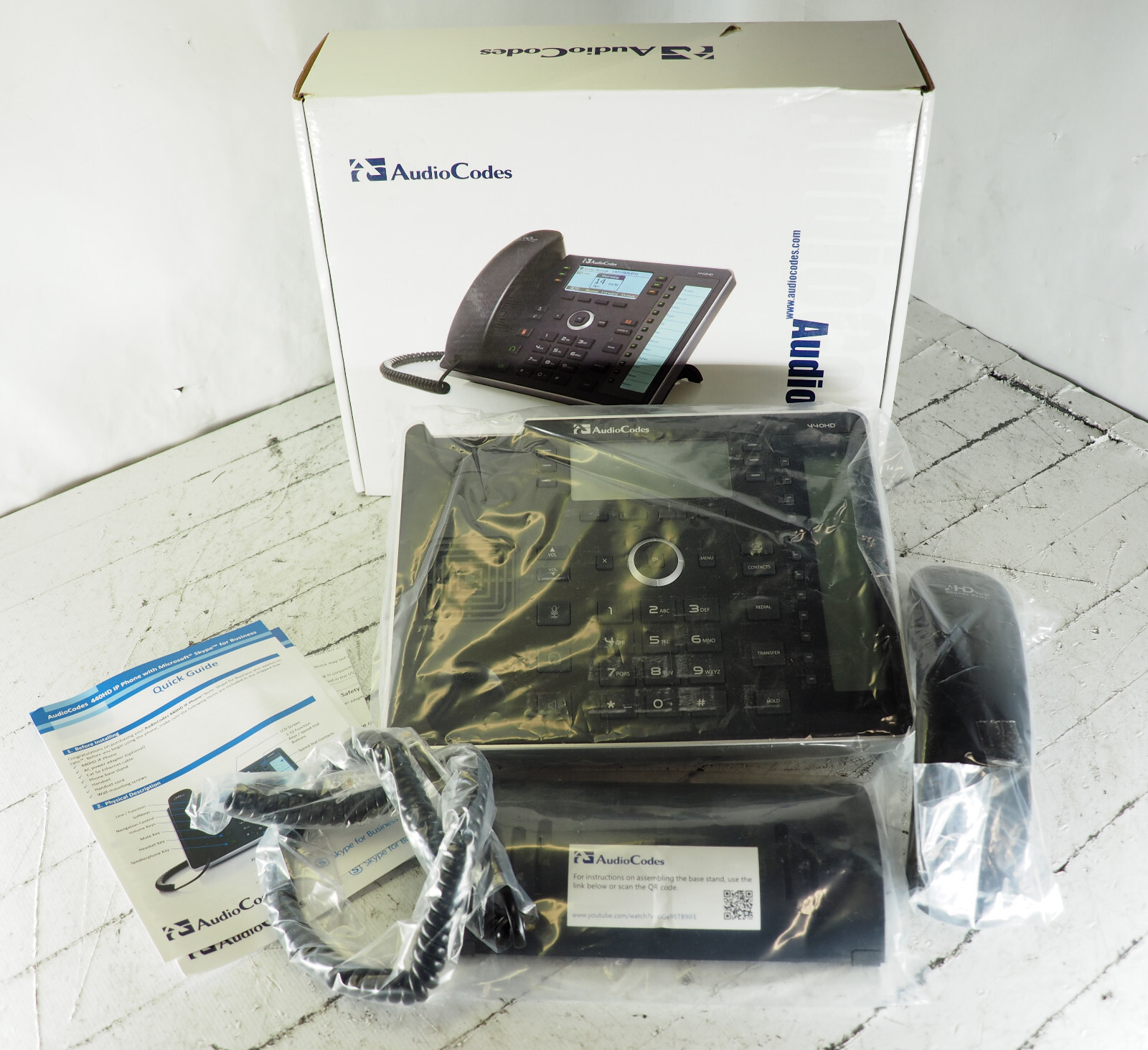 AudioCodes 440HD IP Phone GGWV00610 Telephone Office POE Internet