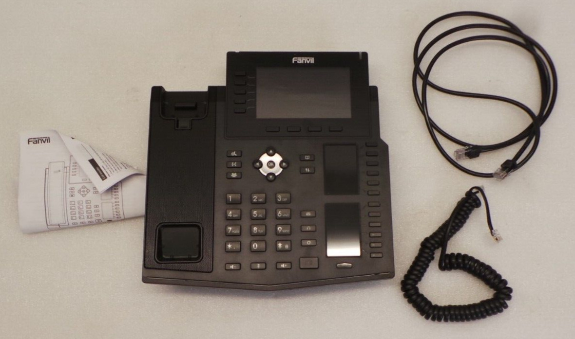 Fanvil X6U 20 SIP Accounts 5 lines Enterprise IP Phone HD Voice Bluetooth PoE