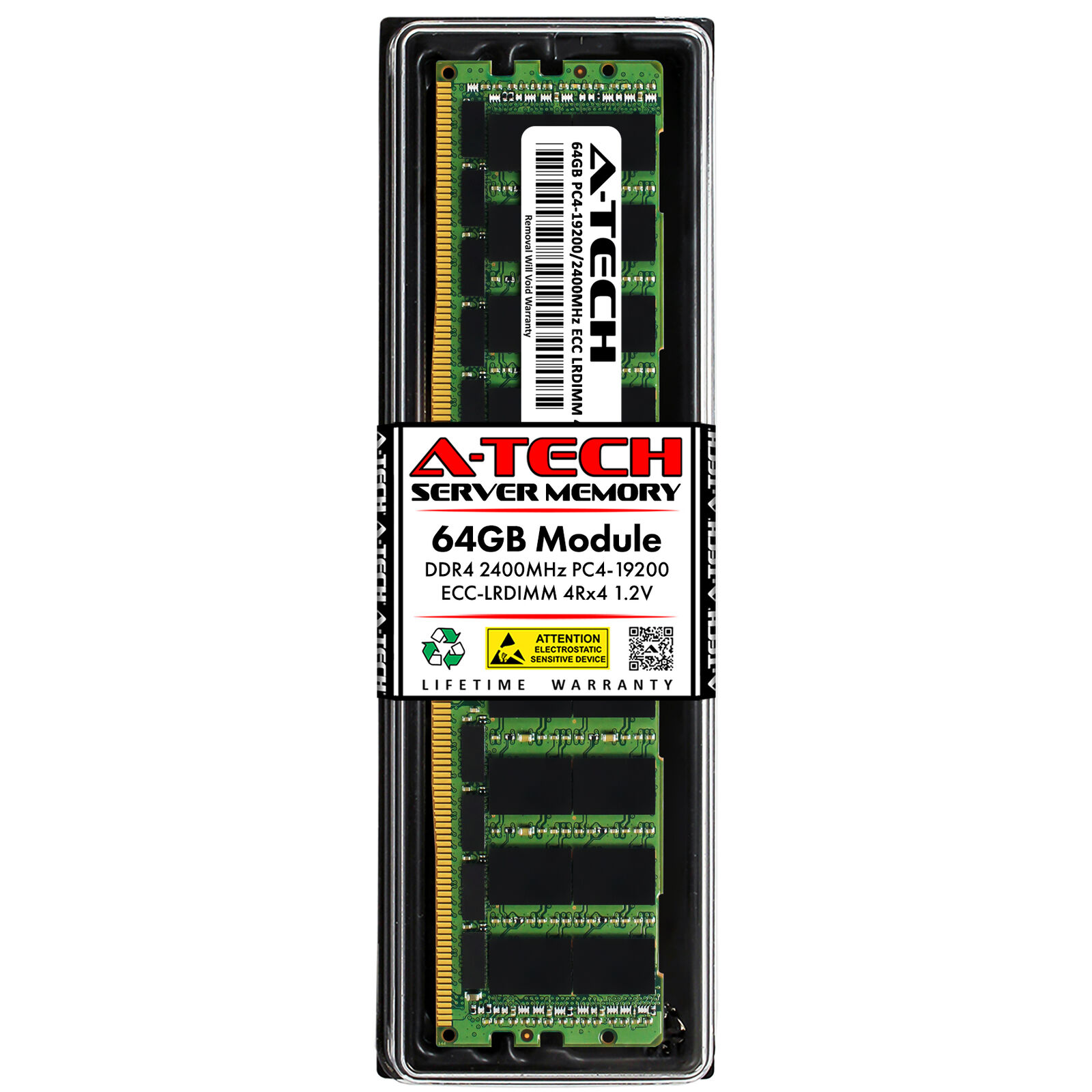 64GB 4Rx4 PC4-2400 LRDIMM ASUS Rack Server RS720-E8-RS12-X Memory RAM