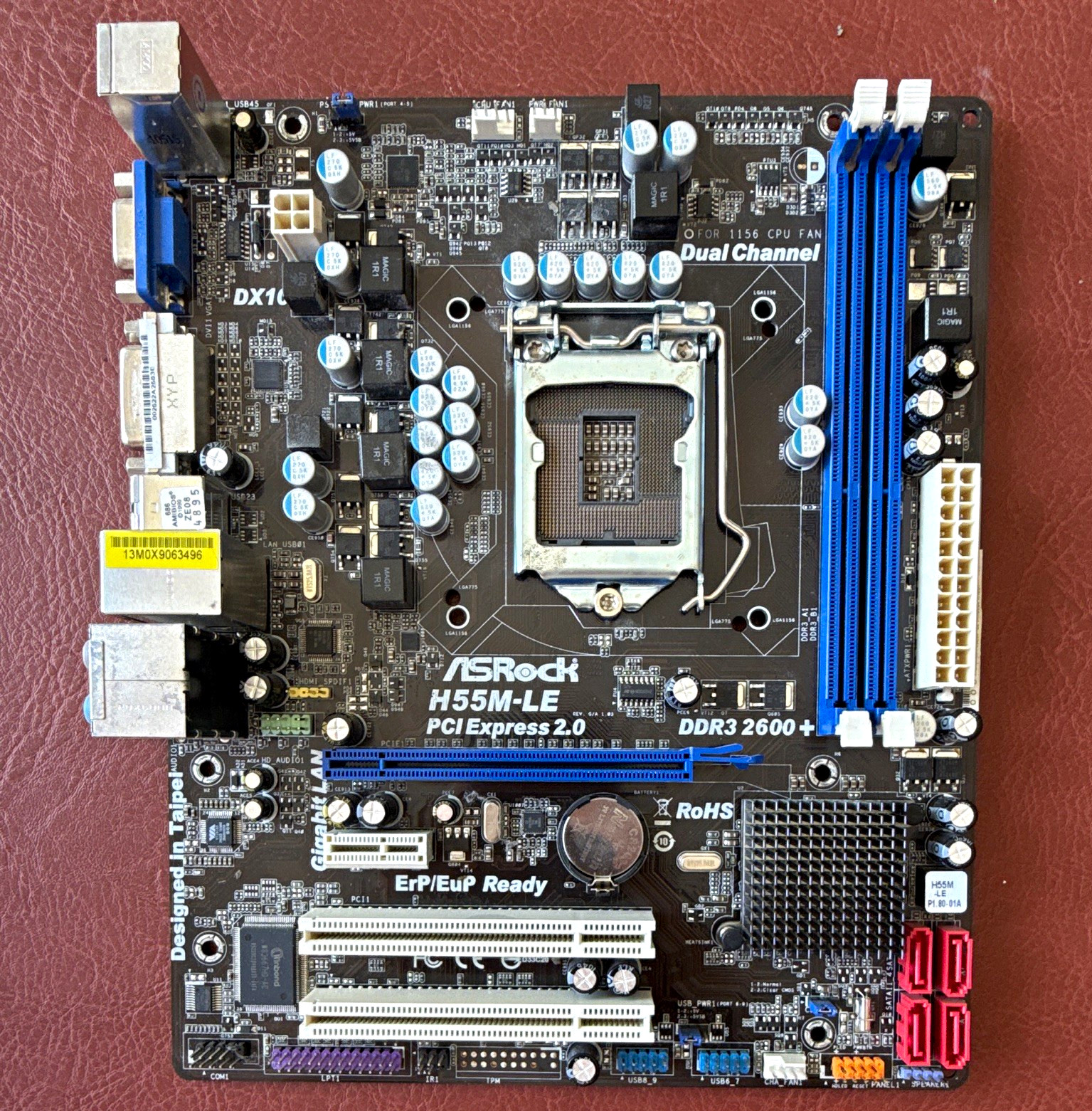 ASRock H55M-LE MicroATX Intel LGA1156 DDR3 SDRAM Motherboard PCIe x16